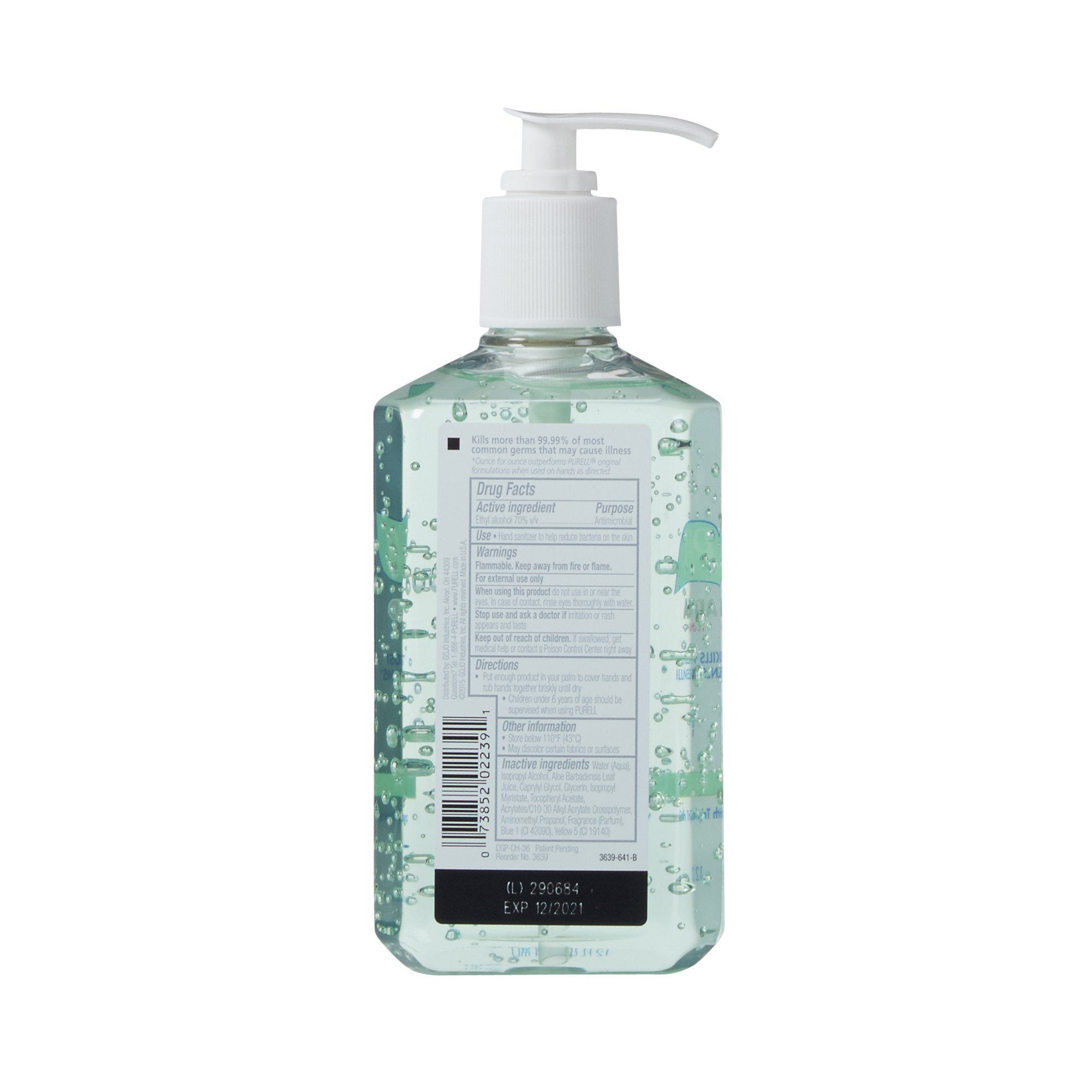Hand Sanitizer with Aloe Purell® Advanced 12 oz. Ethyl Alcohol Gel Pump Bottle - image 3