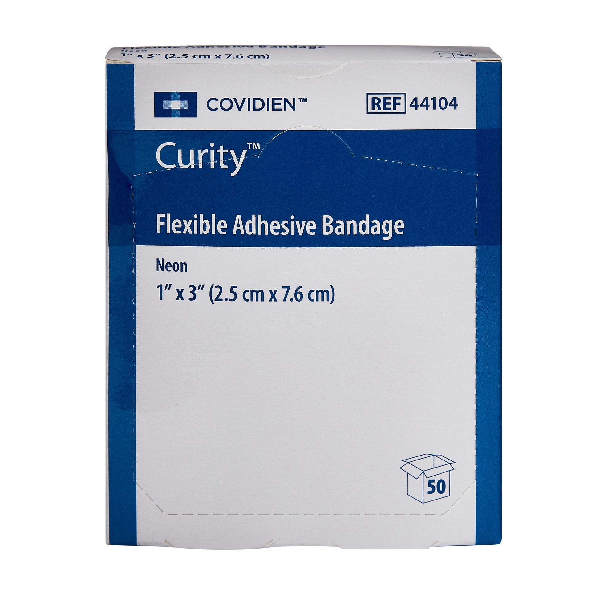 Adhesive Strip Curity™ Fabric Neon 1 X 3 Inch Sterile - image 2