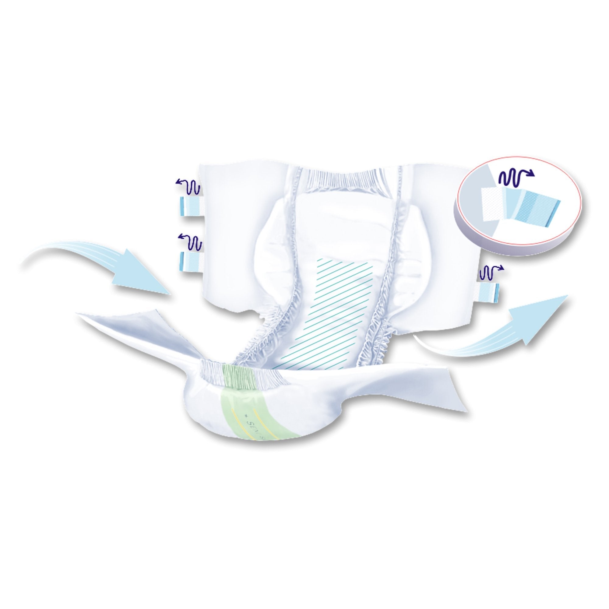 Seni® Super Heavy Absorbency Incontinence Brief, Small (25 Units)