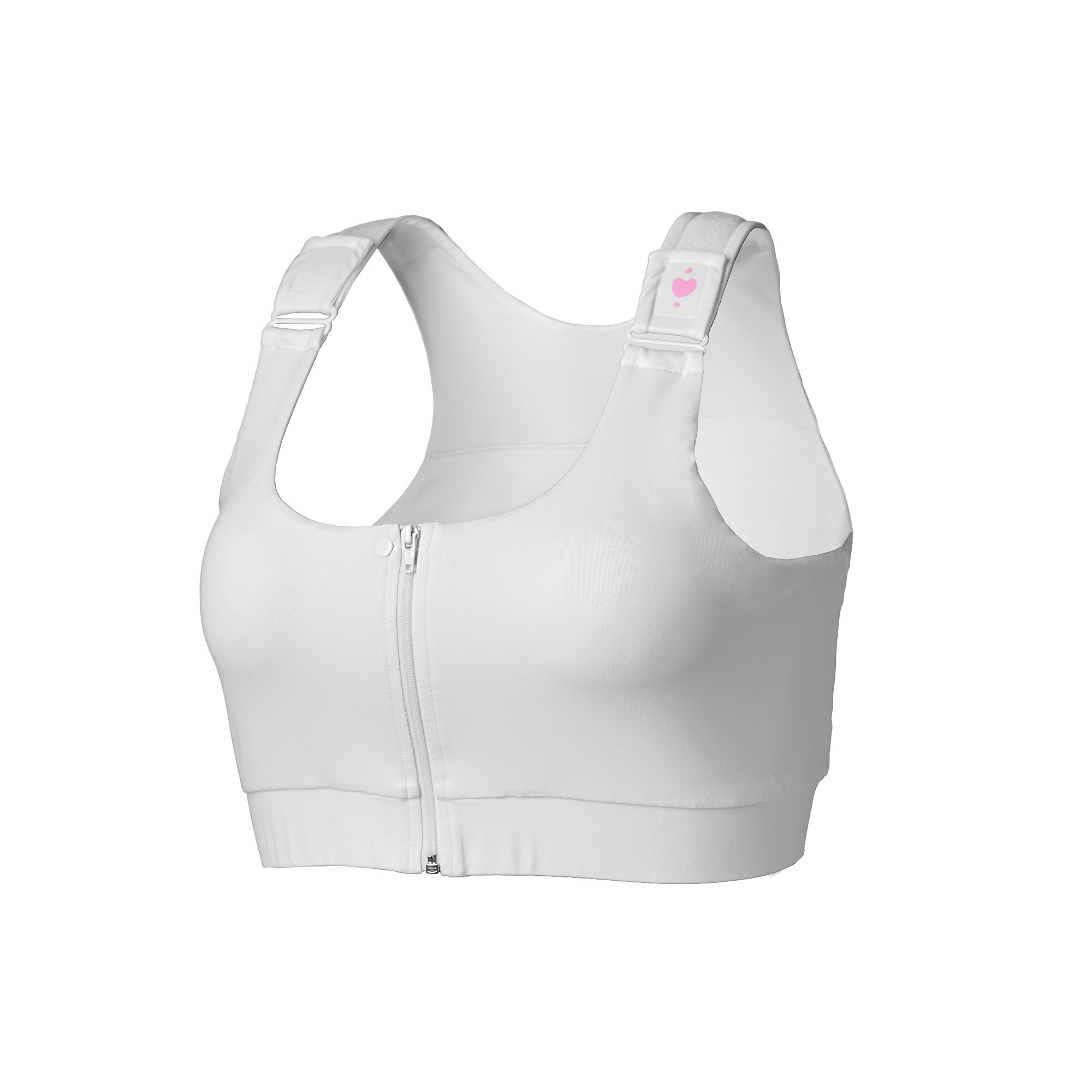 Shirl Post Surgical Bra, White, Medium