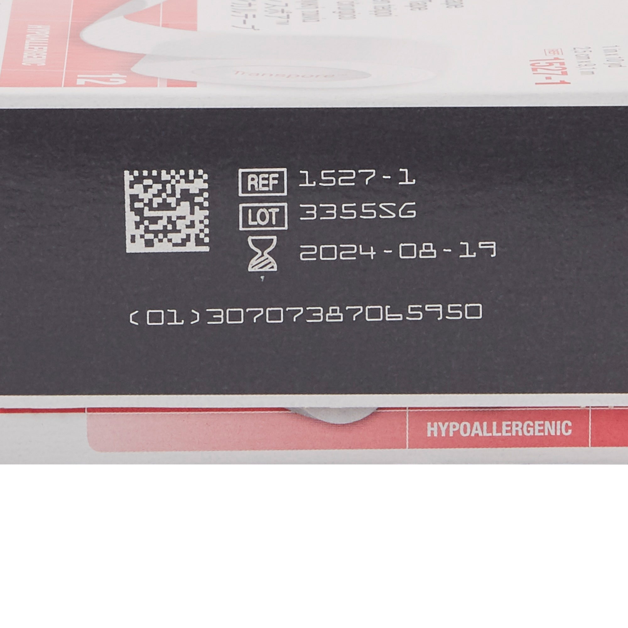 3M Transpore Plastic Medical Tape, 1" x 10yd, Transparent, 12 Pack