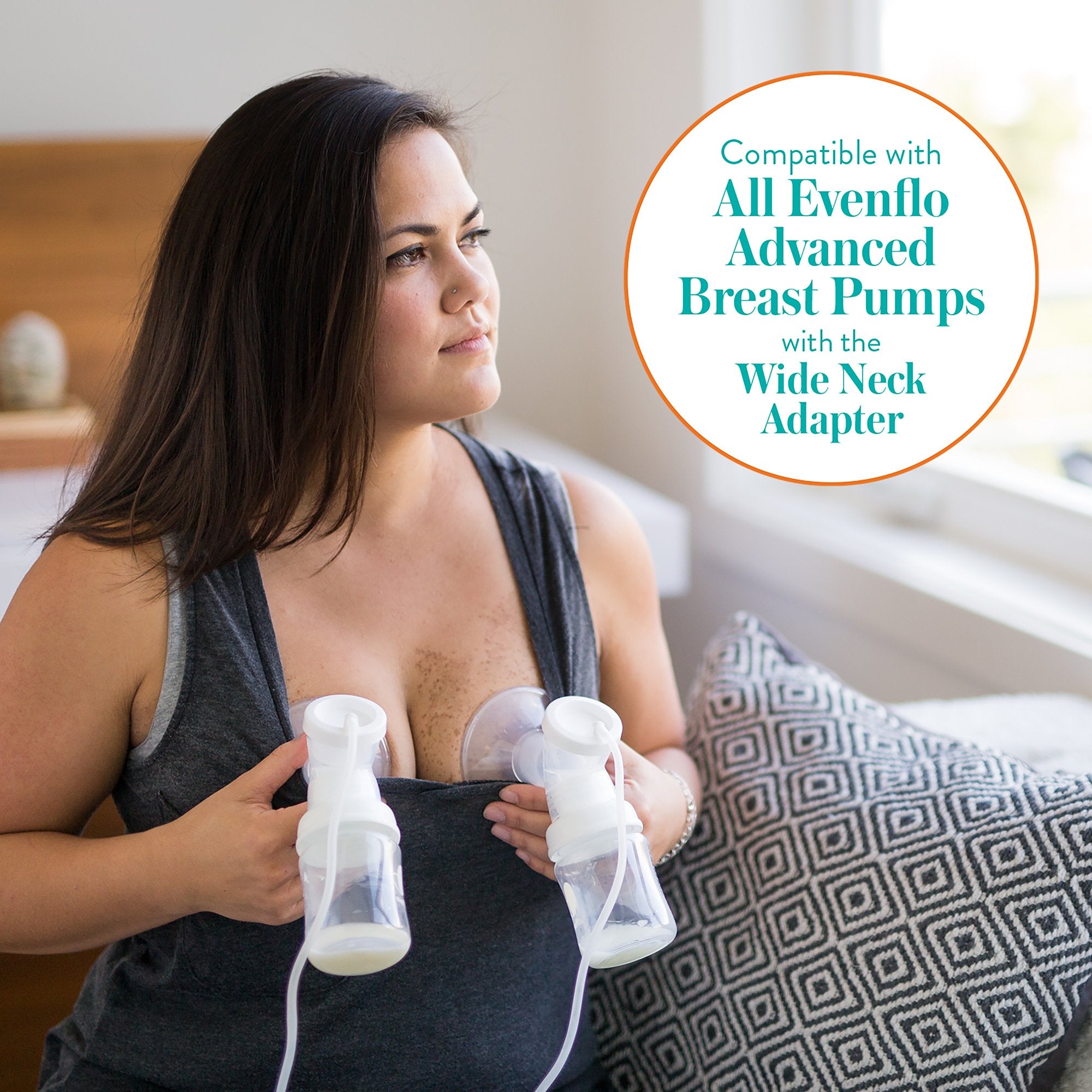 Baby Bottle Evenflo Balance+ Wide Neck 5 oz. Food Grade Material Clear - image 7