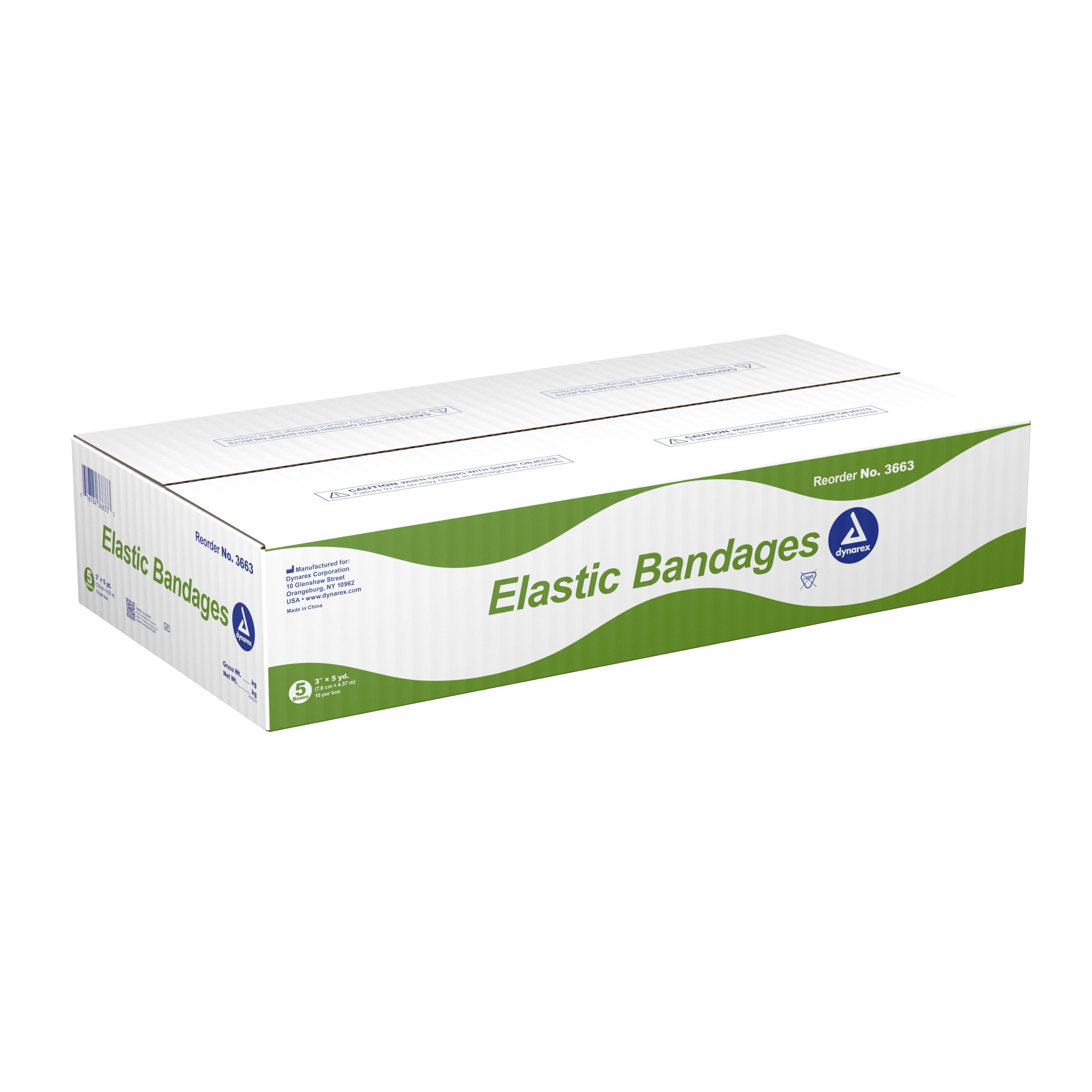 Elastic Bandage Dynarex® 3 Inch X 4-1/2 Yard Clip Detached Closure Tan NonSterile Standard Compression - image 4