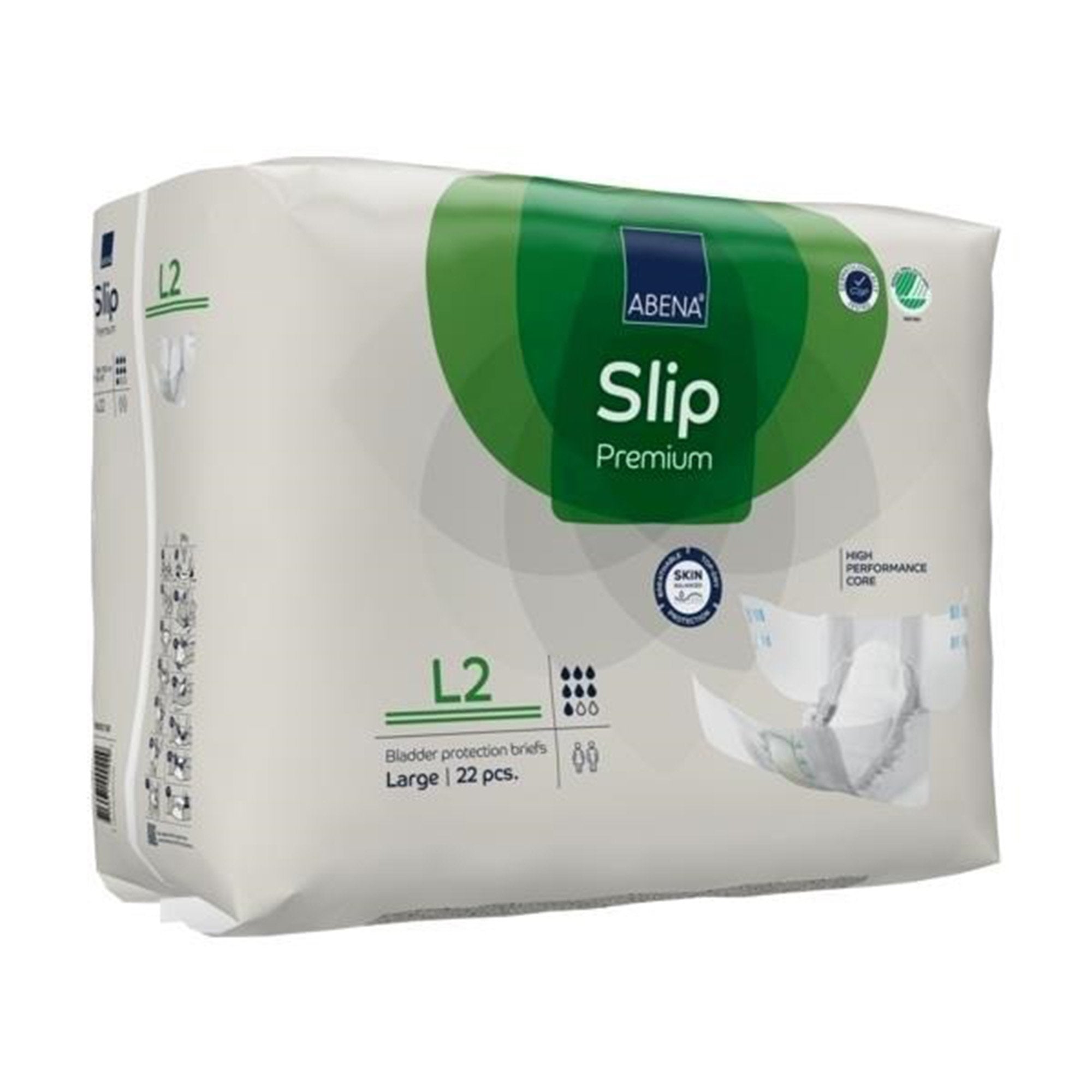 Incontinence Brief Abena® Slip Premium L2 Adult Large Unisex Disposable Heavy Absorbency - image 3
