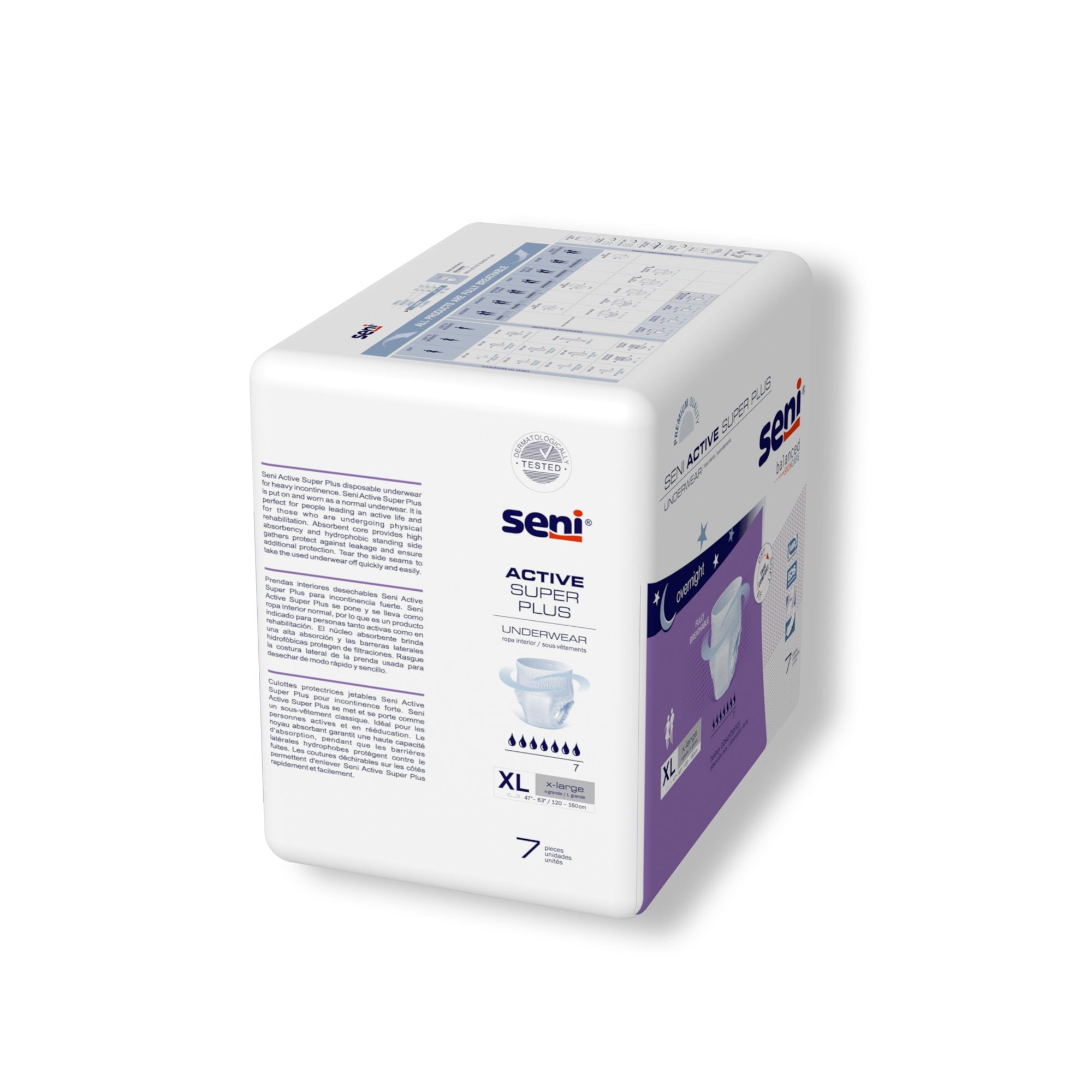Seni® Active Super Plus Heavy Absorbent Underwear, Extra Large (7 Units)