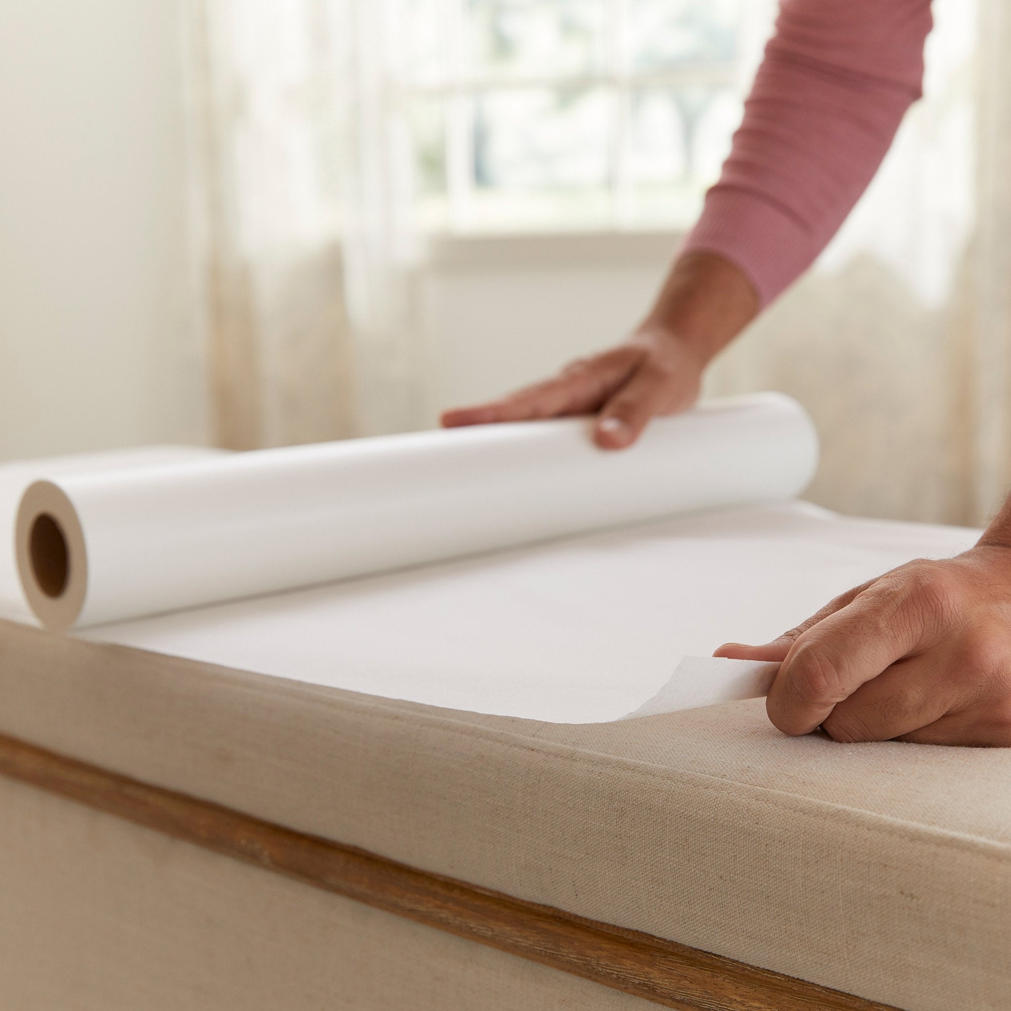 McKesson Smooth Table Paper, 21"x75 Yards, White, Bulk Pack – 12 Units