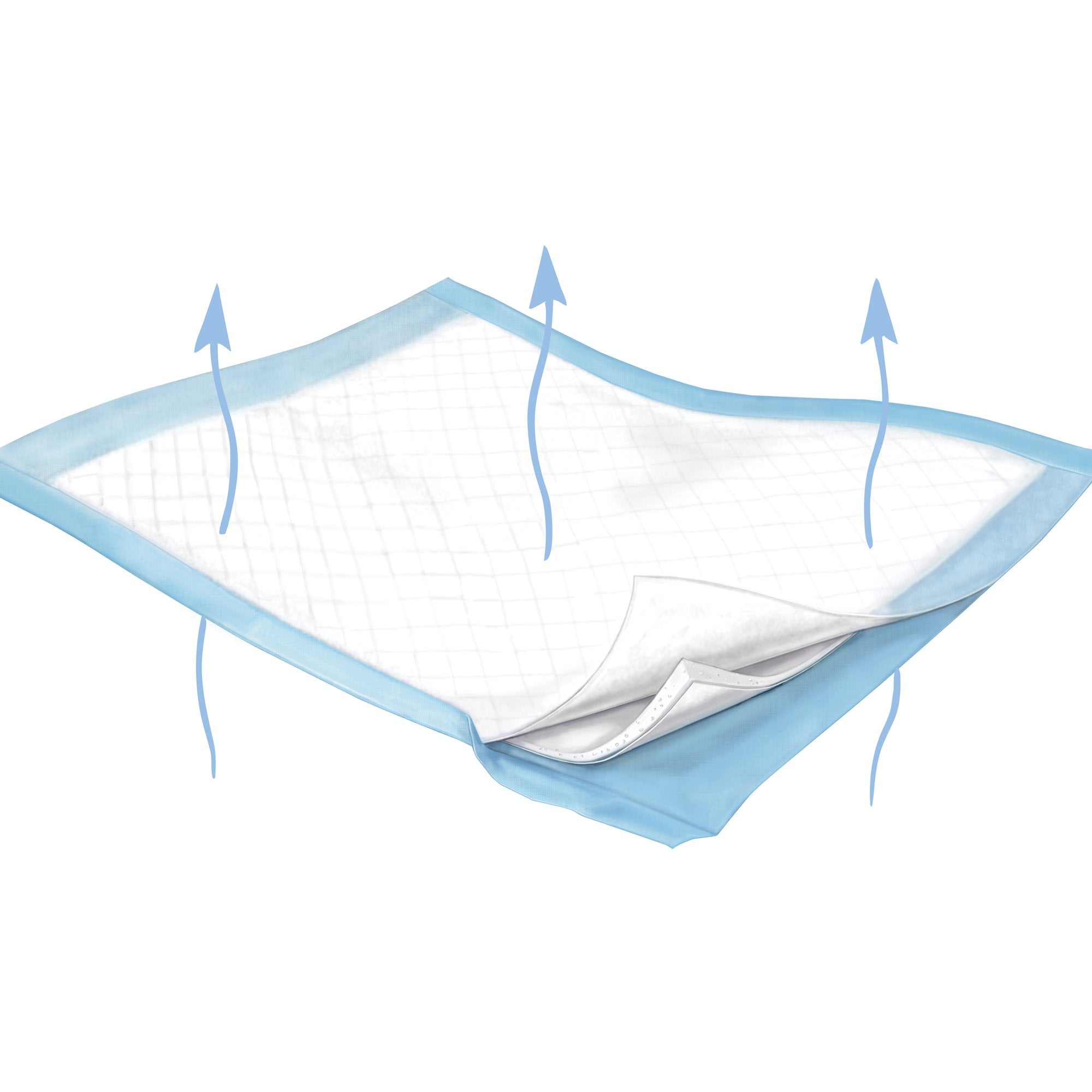 Wings™ Breathable Plus Heavy Absorbency Low Air Loss Underpad, 30 x 36 Inch (10 Units)