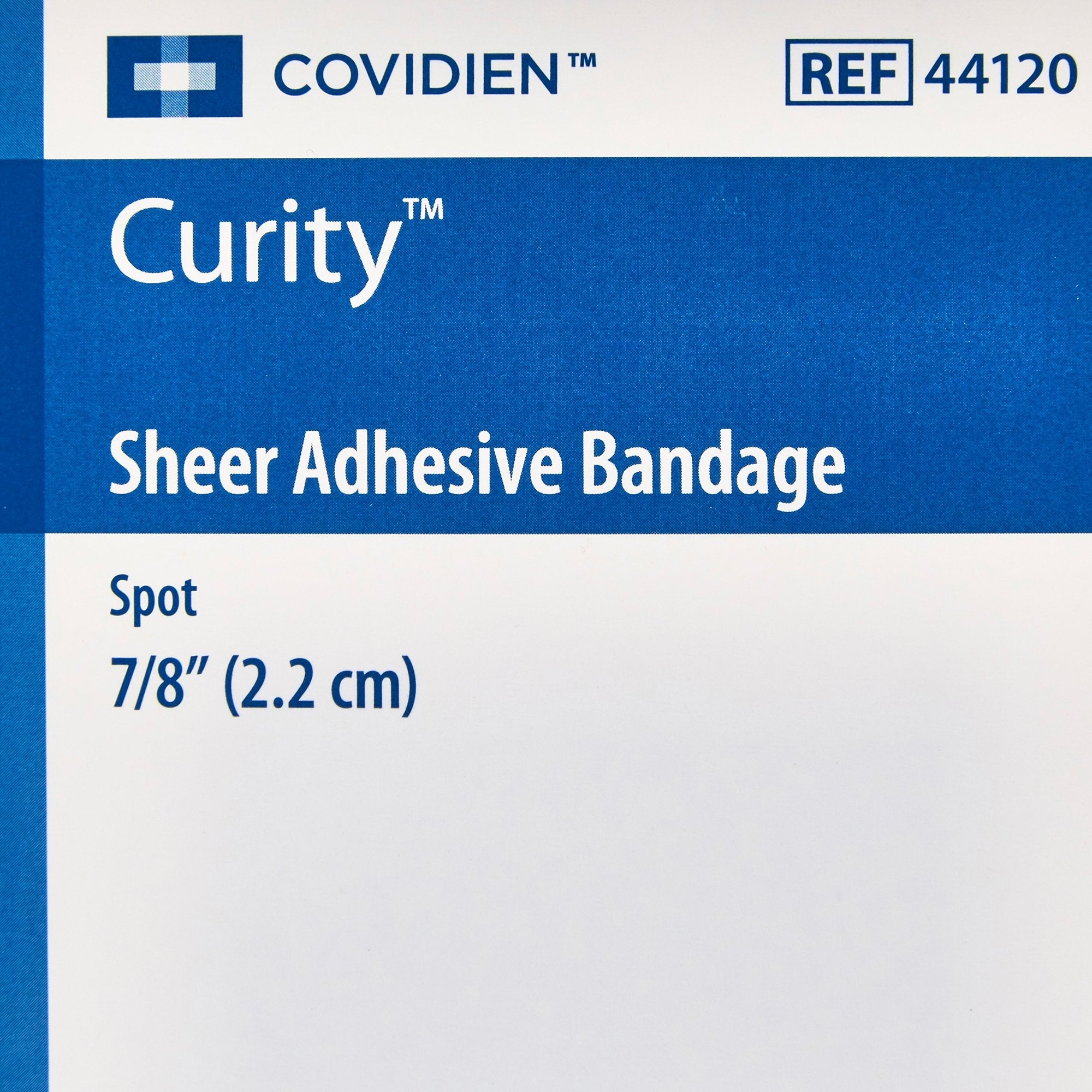 Curity™ Sheer Adhesive Spot Bandage, 7/8-Inch Diameter (100 Units)