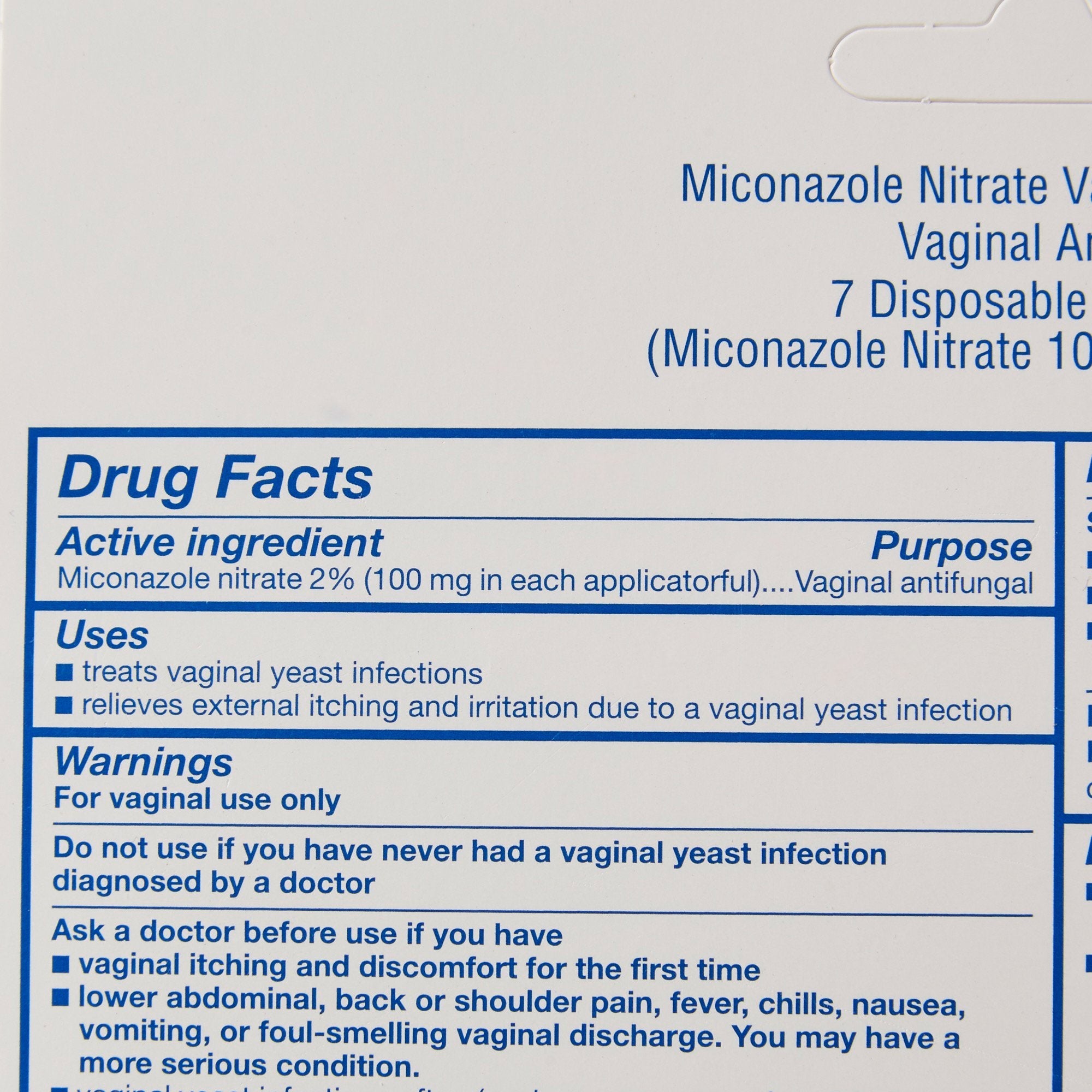 sunmark® Miconazole 7 Vaginal Antifungal Disposable Applicators (1 Unit)