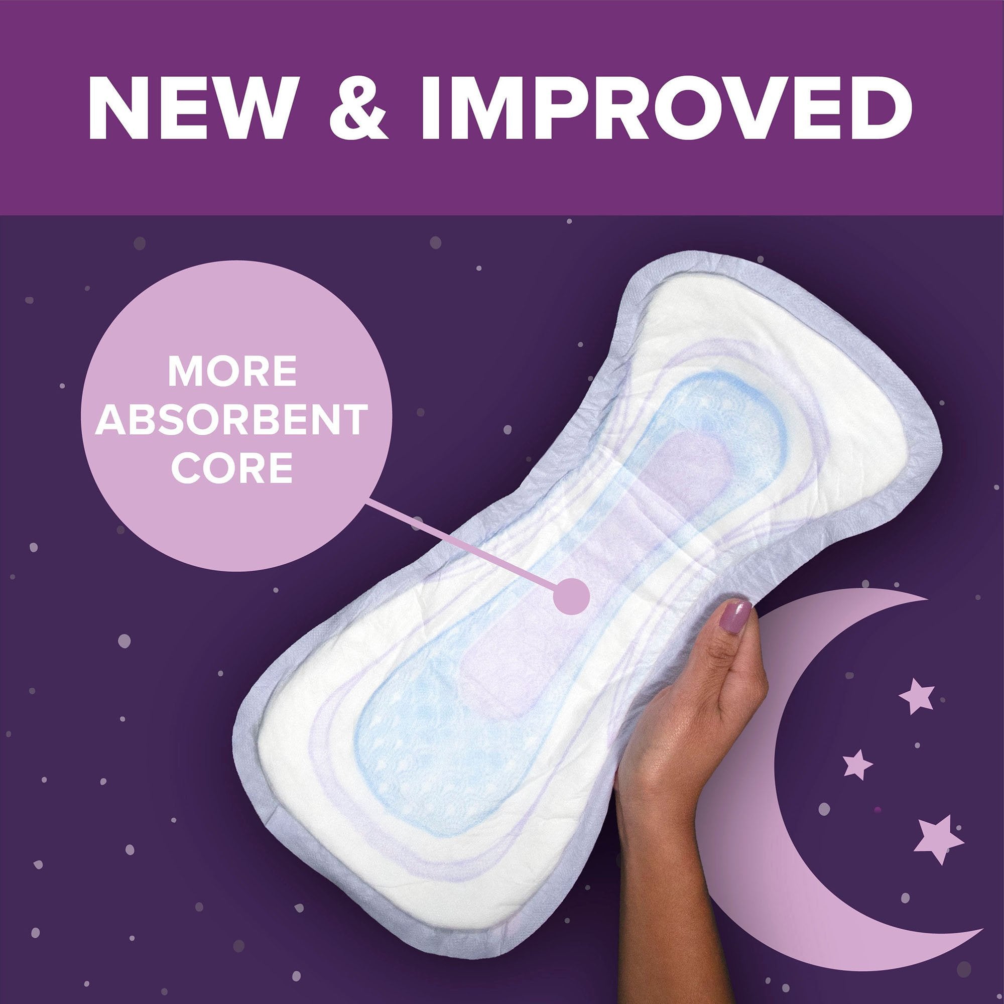 Poise® Fresh Protection™ Overnight Pads, 22ct - Heavy Absorbency, Comfort Fit