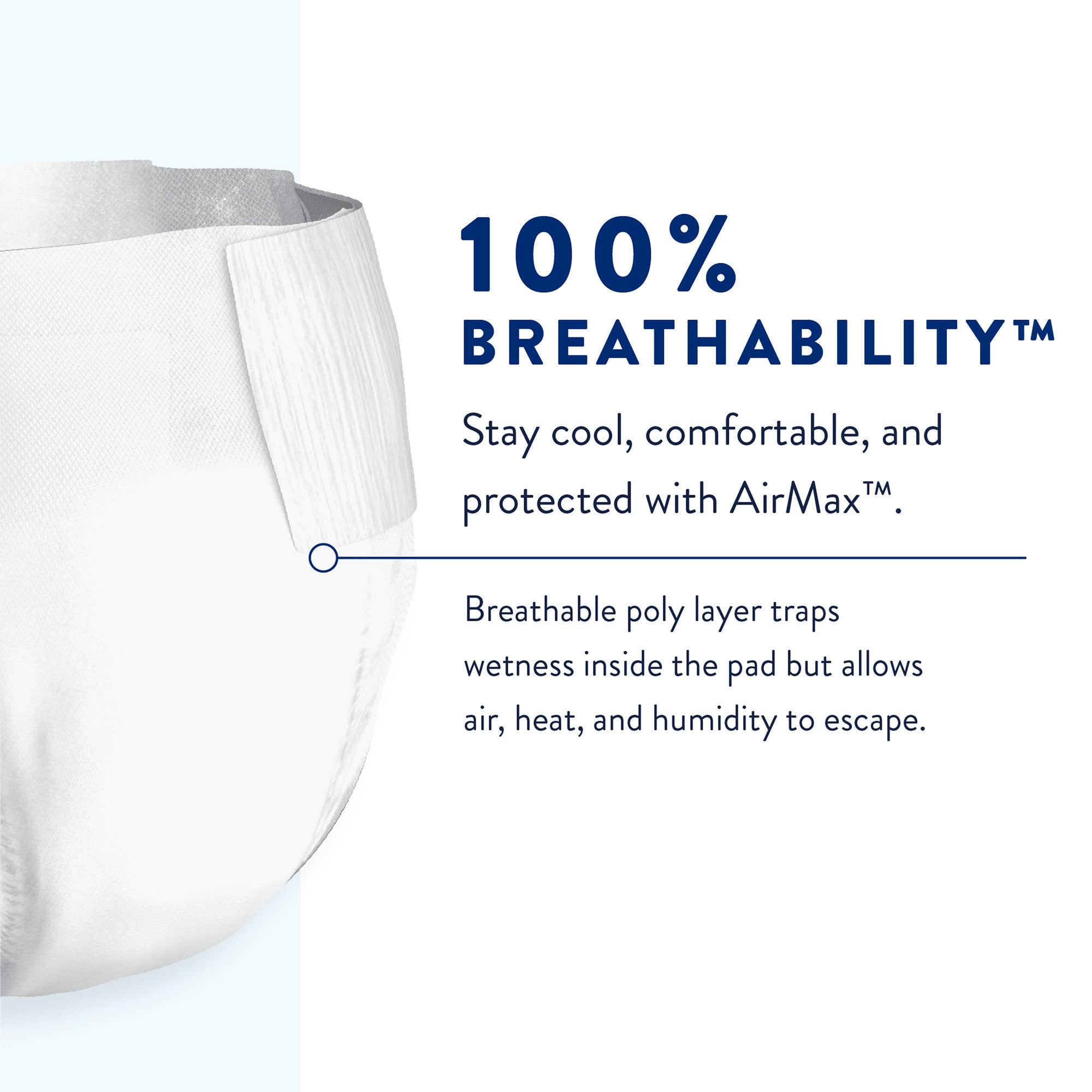 Prevail Air™ Stretchable Incontinence Briefs, Ultimate Plus Absorbency, Size 1