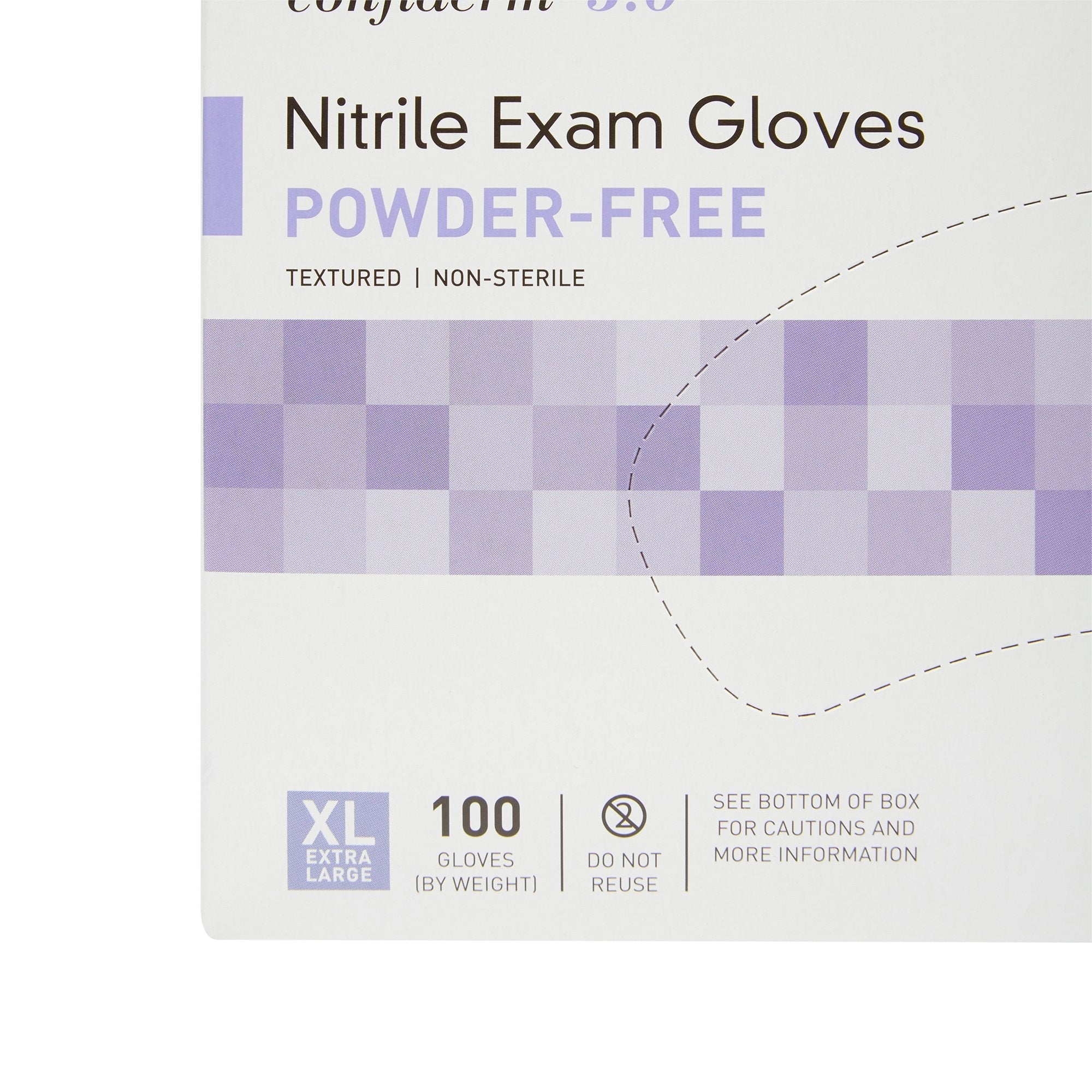 McKesson Confiderm® 3.0 Nitrile Exam Glove, Extra Large, Blue (100 Units)