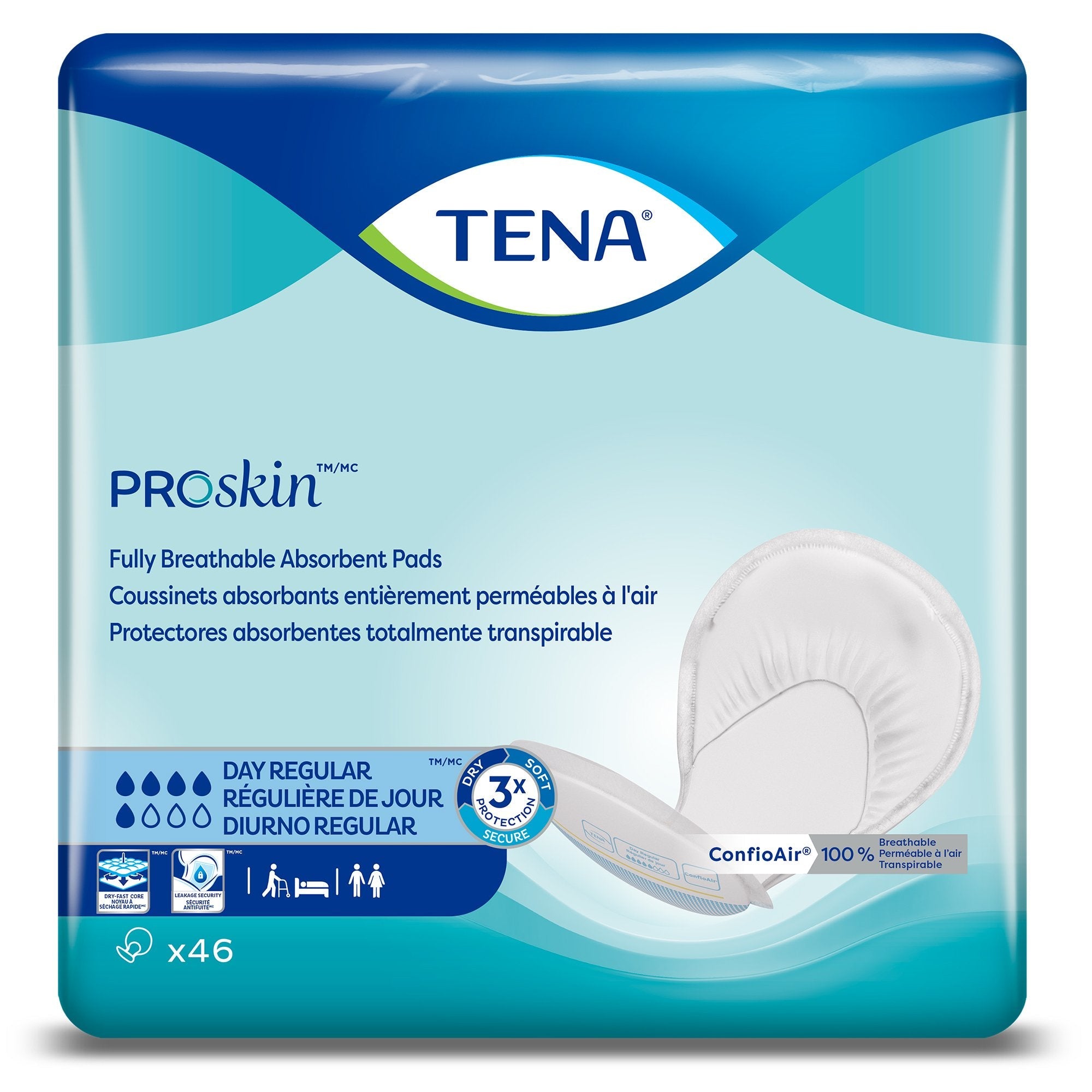 Tena® Day Regular™ Bladder Control Pad, 24-Inch Length (46 Units)