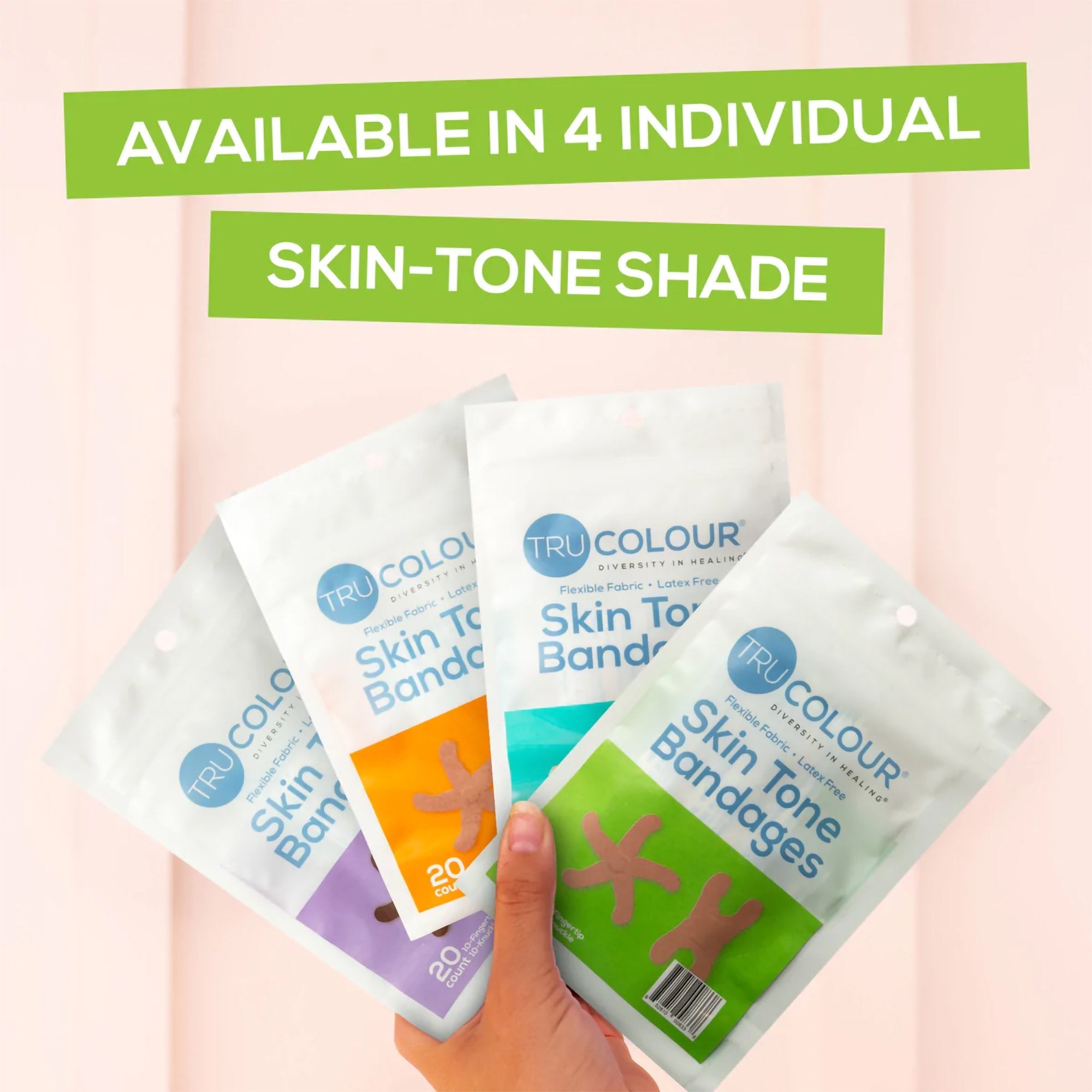 TruColour® Olive Adhesive Strip, Knuckle / Fingertip (20 Units)