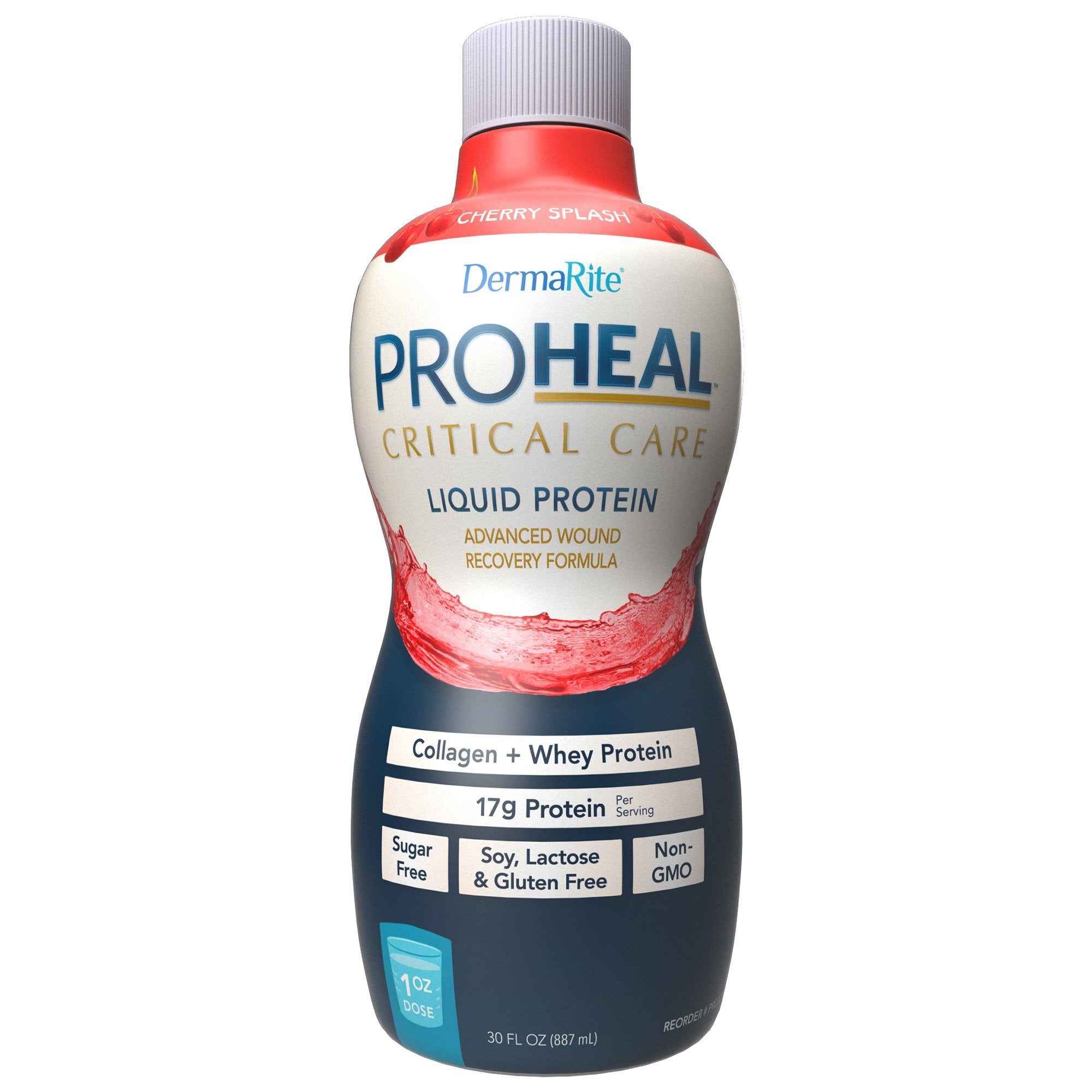 ProHeal™ Critical Care Cherry Splash Liquid Protein Wound Recovery Formula, 30-ounce bottle (1 Unit)