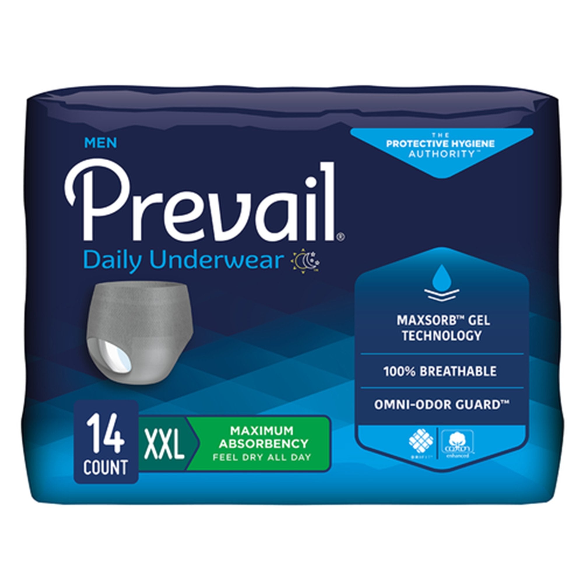Prevail® Daily Underwear Maximum Absorbent Underwear, Extra Extra Large