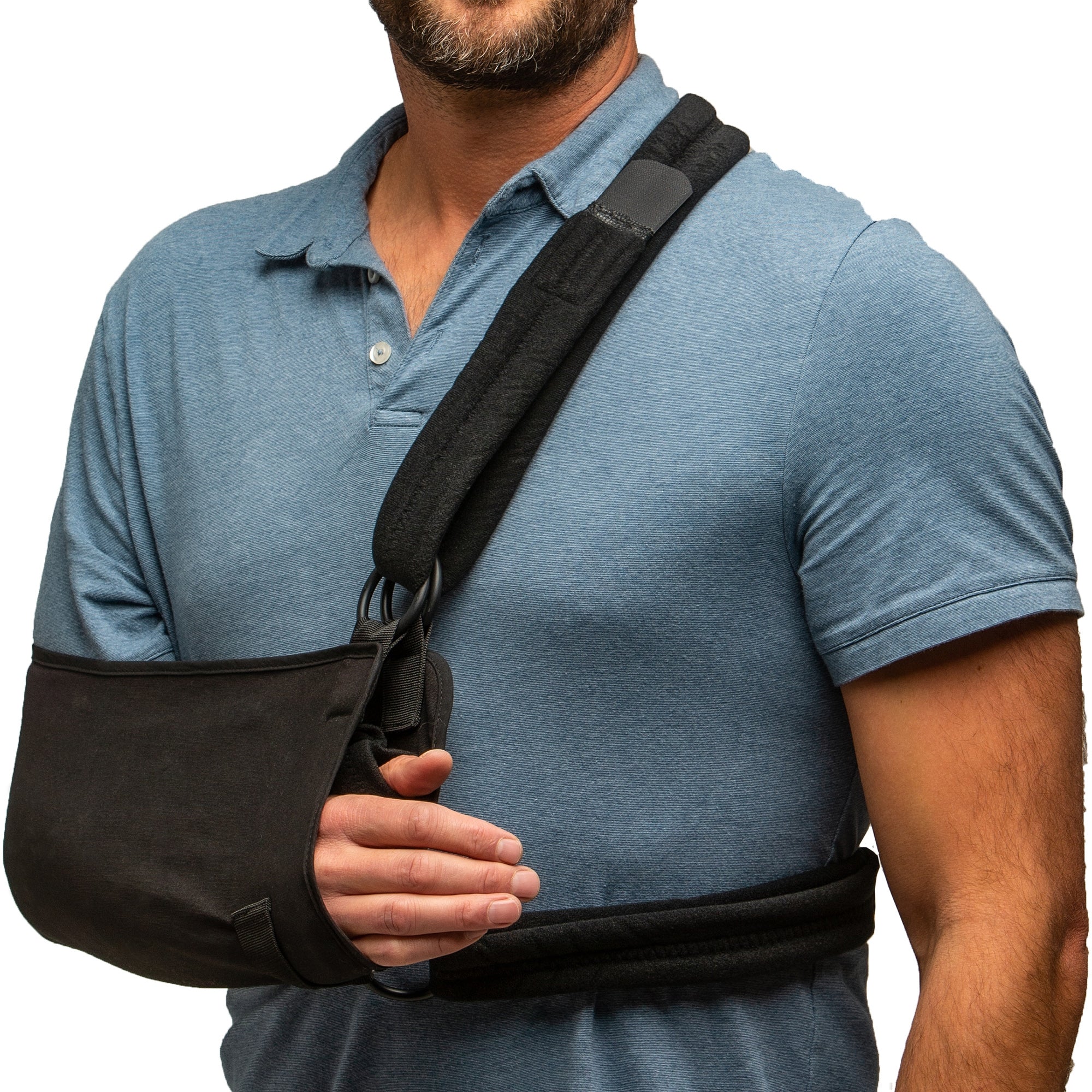 Shoulder Immobilizer GUS Medium Cotton / Polyester Waist Strap / Shoulder Strap Padded Left or Right Arm