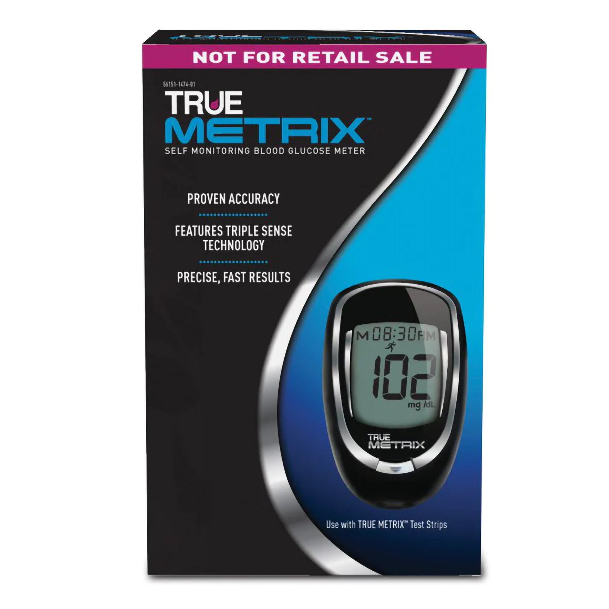 Blood Glucose Meter TRUE METRIX® 4 Second Results Stores up to 500 Results