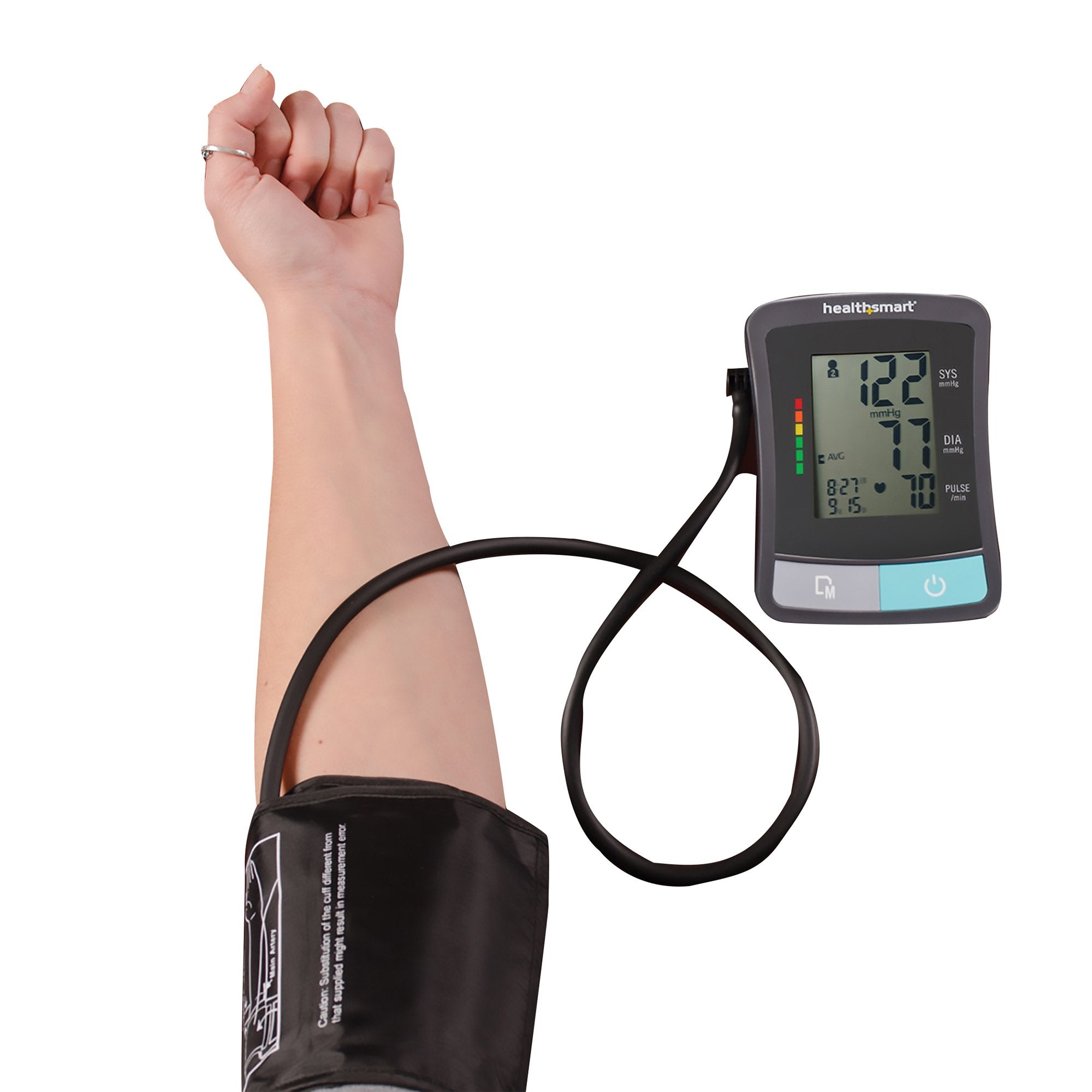 Home Automatic Digital Blood Pressure Monitor MABIS® Large Cuff Nylon Cuff 23 - 40 cm Desk Model - image 3