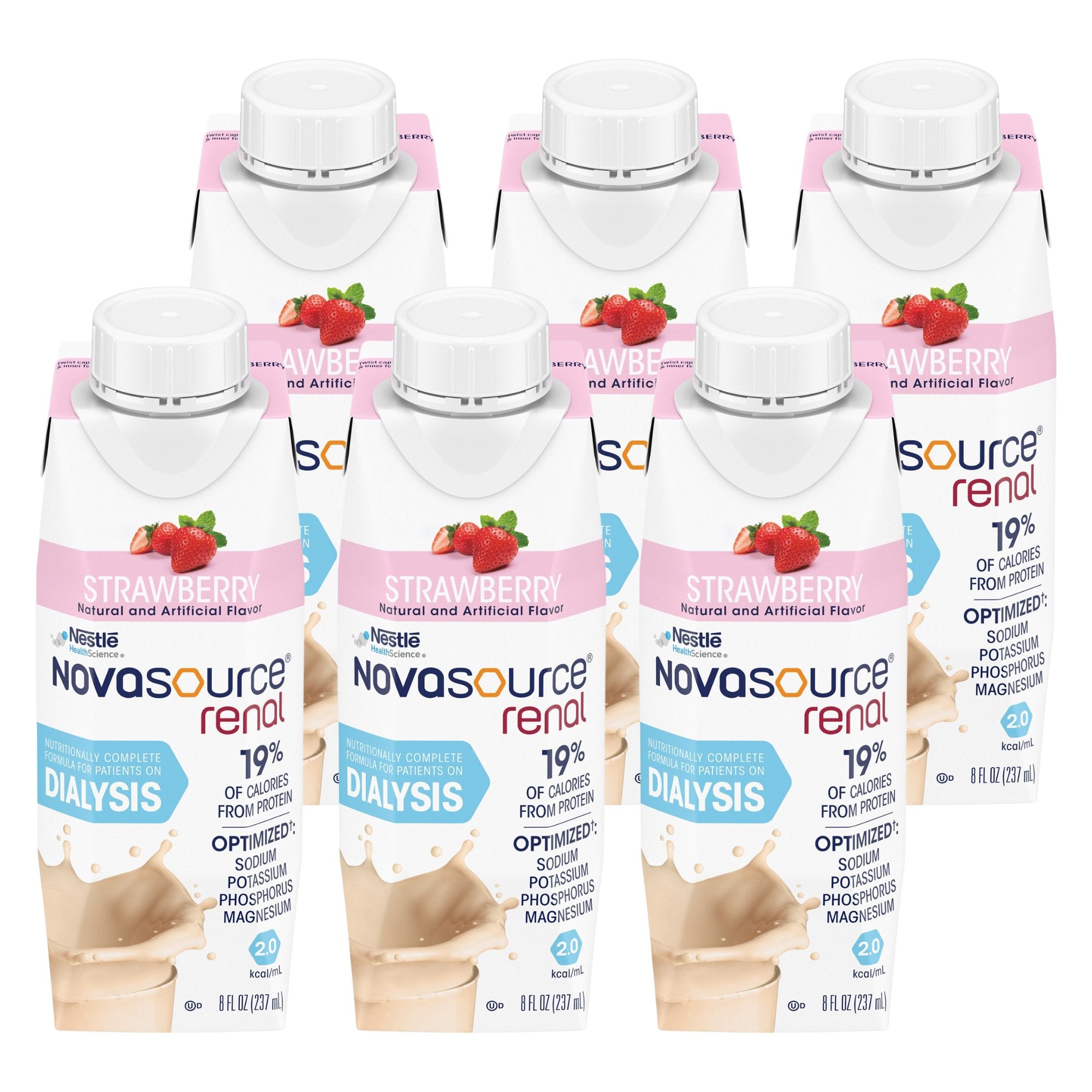 Oral Supplement Novasource® Renal Strawberry Flavor Liquid 8 oz. Carton - image 7