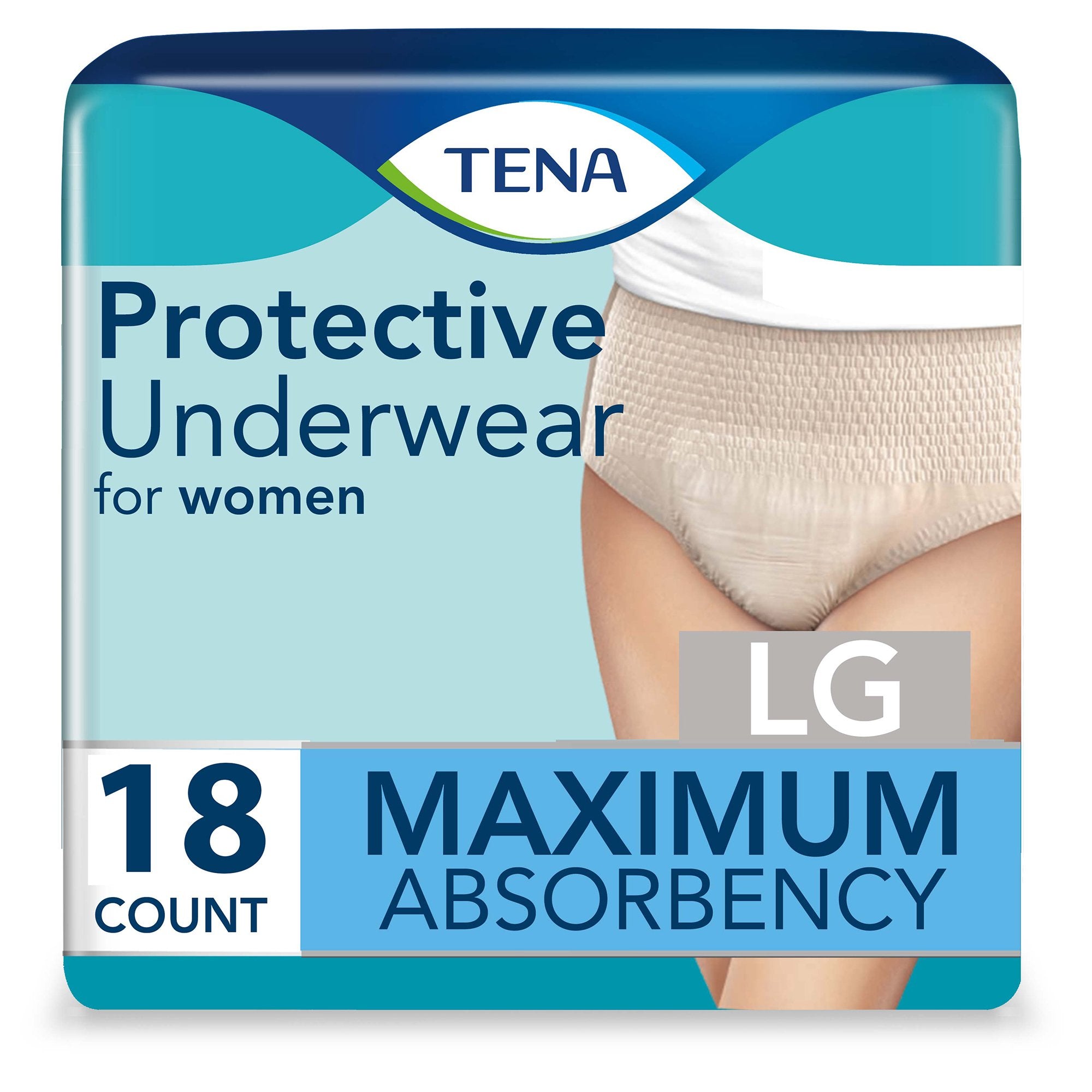 Absorbent Underwear TENA® ProSkin™ Protective Pull On with Tear Away Seams Adult Large Female Disposable Moderate Absorbency - image 3