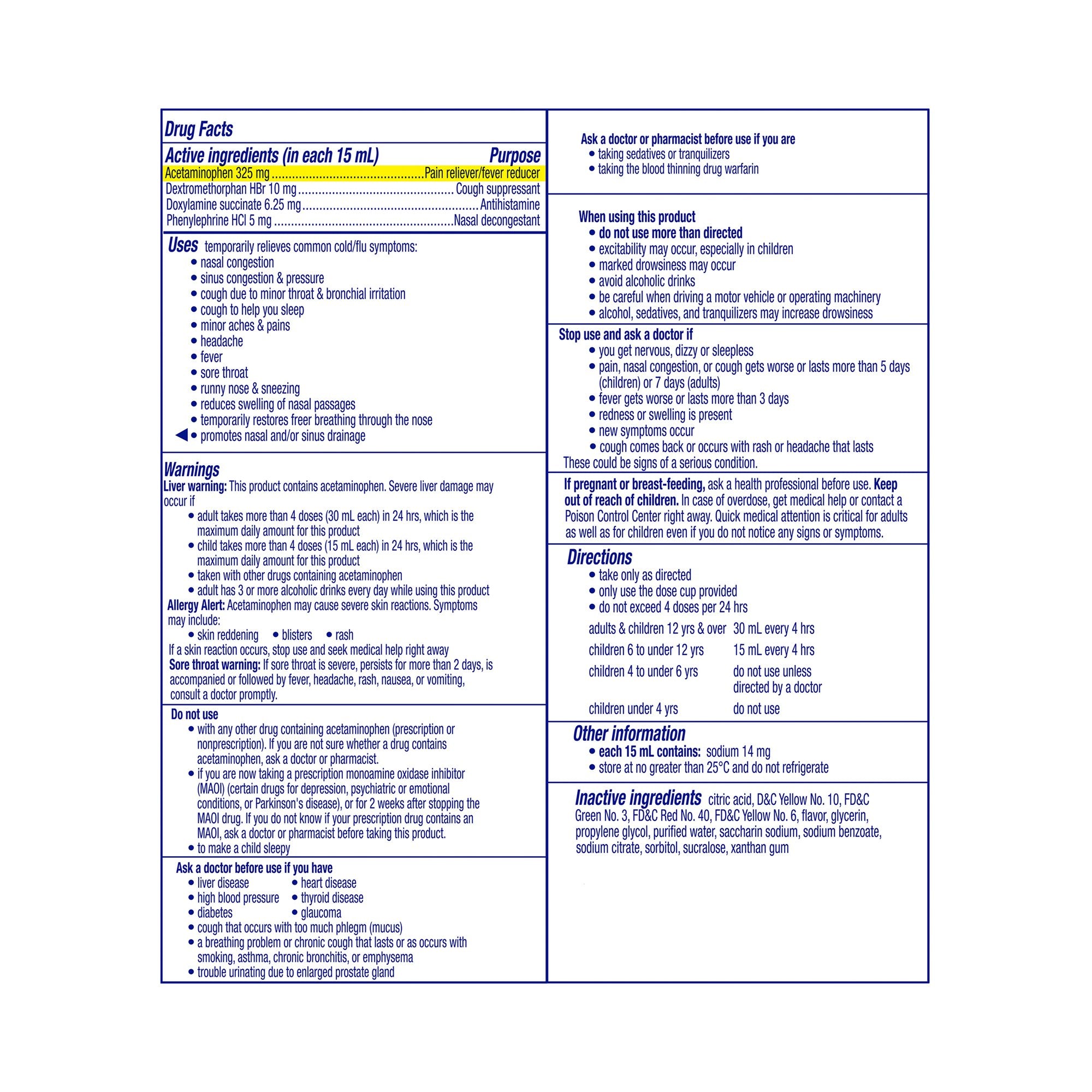 Cold and Cough Relief NyQuil® Liquid 12 oz. - image 2