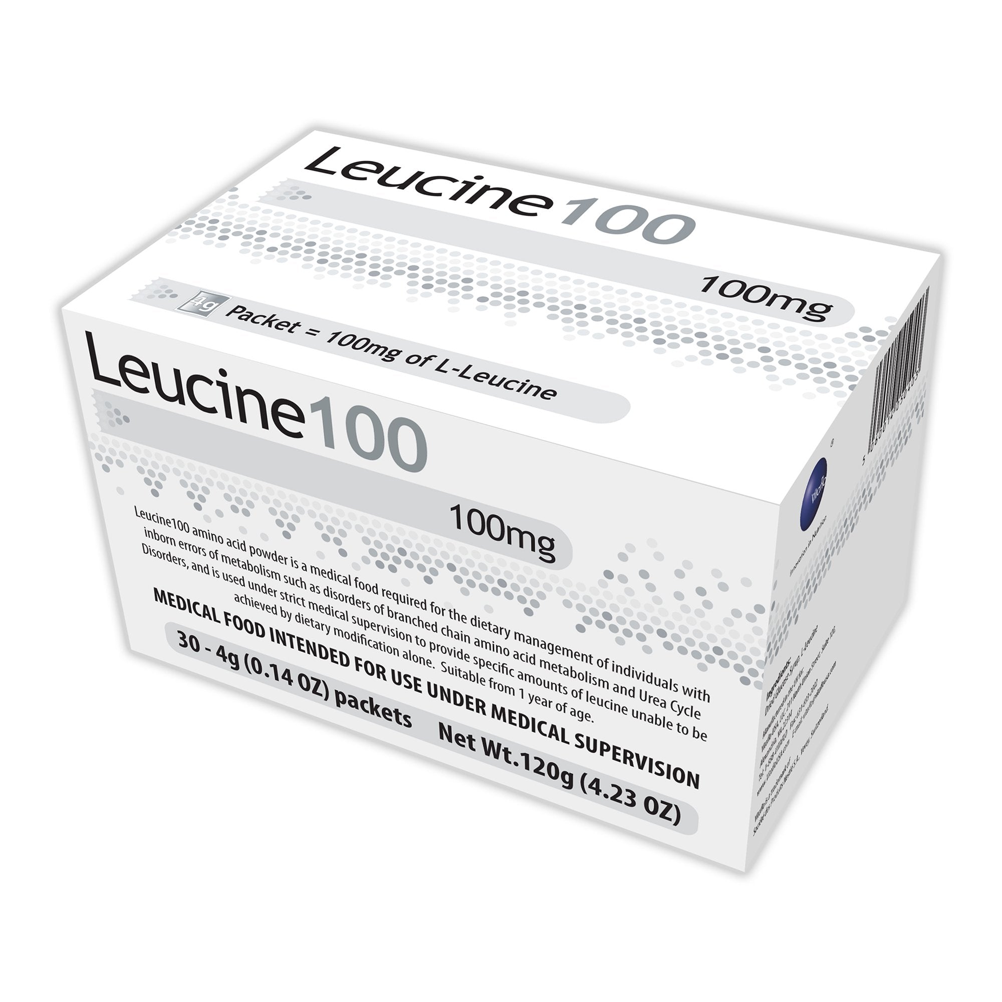 Oral Supplement Leucine 100 Unflavored Powder 4 Gram Individual Packet