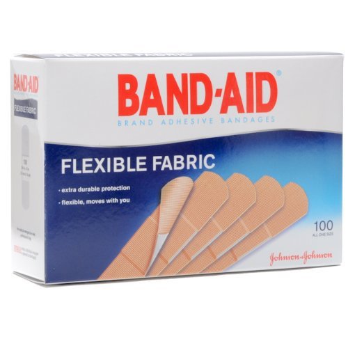 Band-Aid® Flexible Fabric Tan Adhesive Strip, 1 x 3 Inch (100 Units)