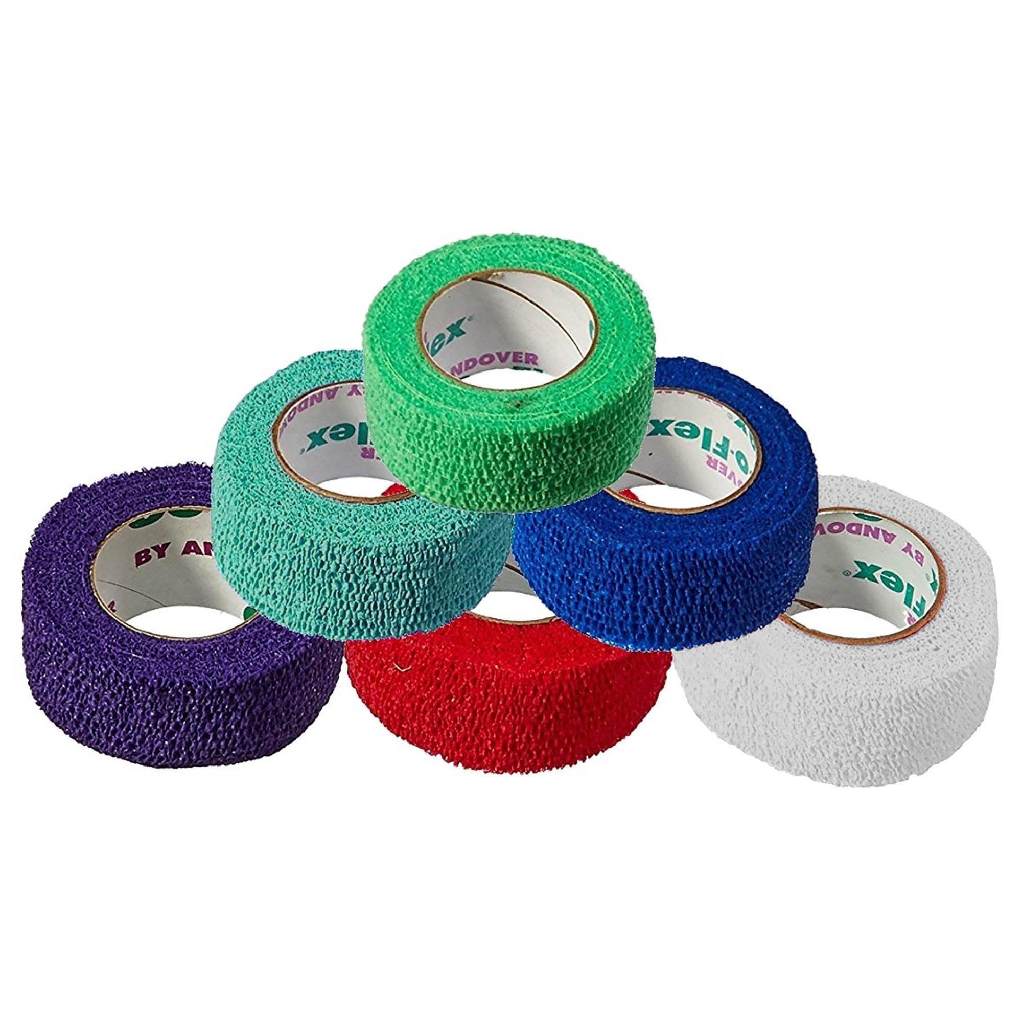 Cohesive Bandage CoFlex® 3 Inch X 5 Yard Self-Adherent Closure Teal / Blue / White / Purple / Red / Green NonSterile 14 lbs. Tensile Strength - image 3
