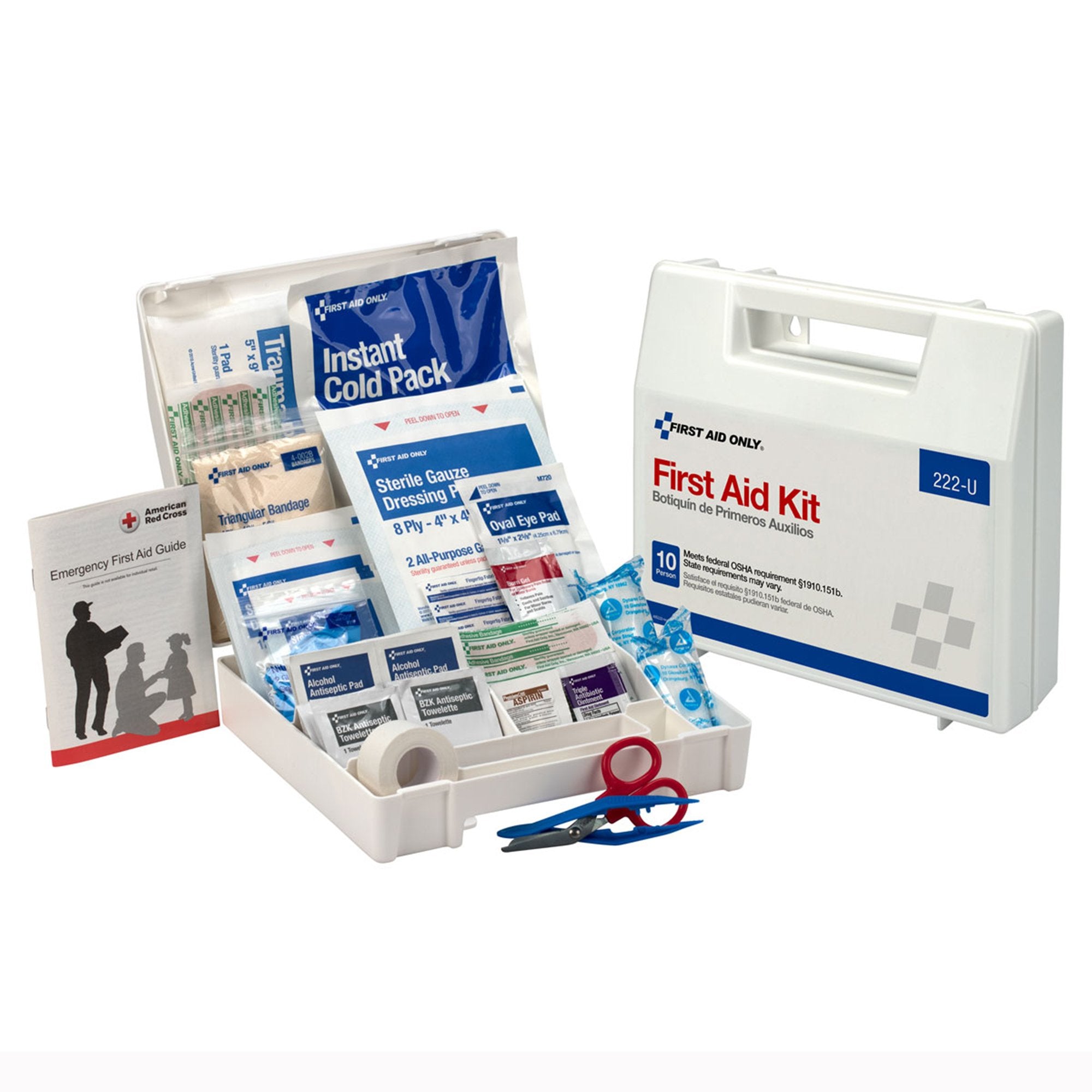 First Aid Kit First Aid Only® 10 Person Plastic Case