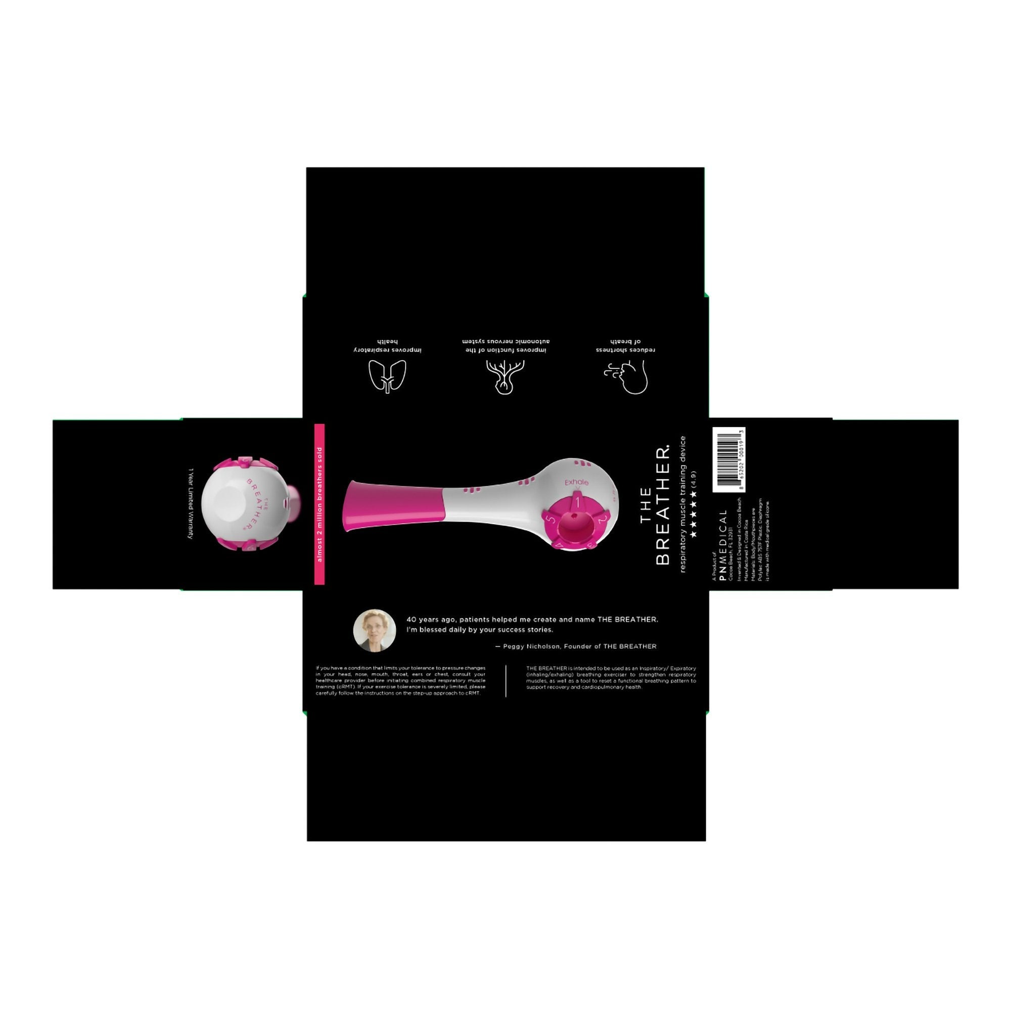 The Breather® Respiratory Exerciser, Pink (1 Unit)