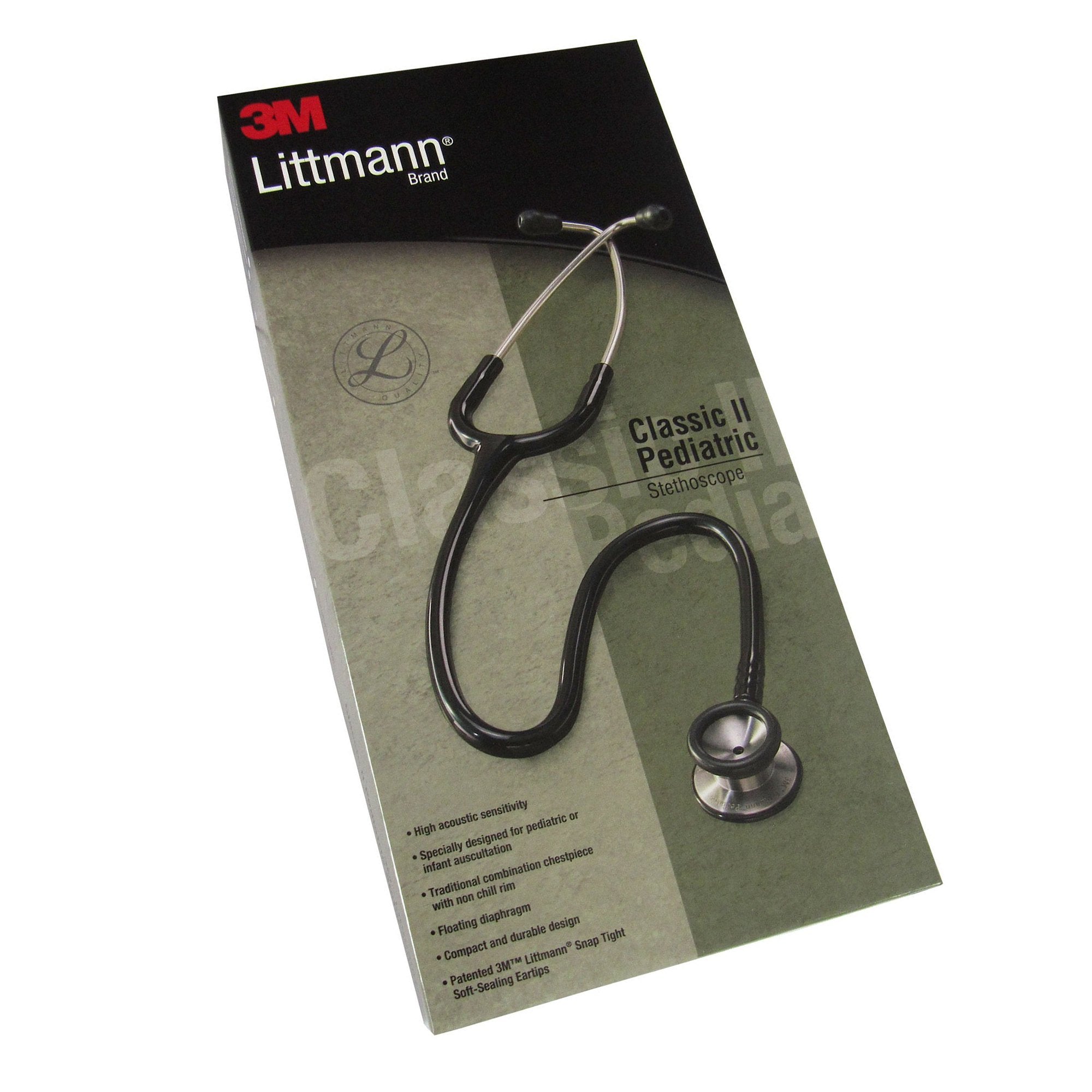 3M™ Littmann® Classic II Pediatric Stethoscope, Black (1 Unit)