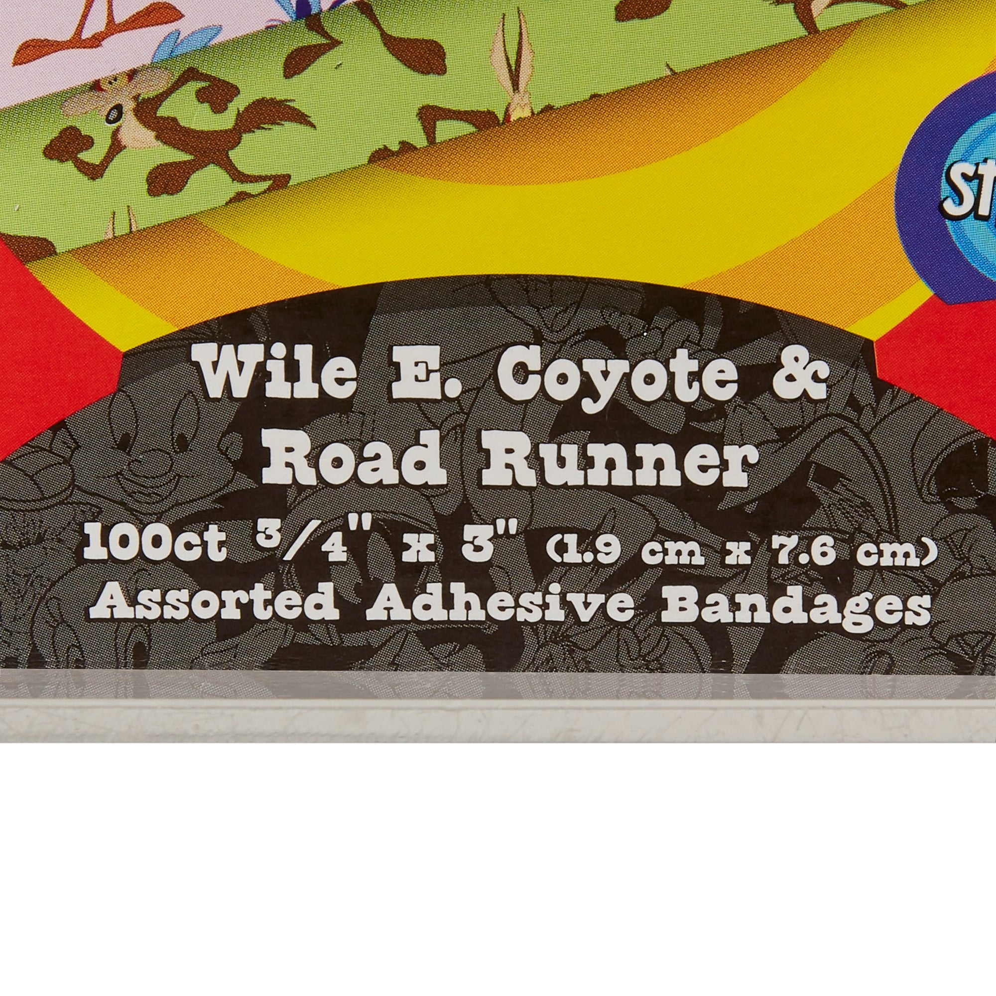 Adhesive Strip Looney Tunes™ Stat Strip® Plastic Kid Design (Looney Tunes Wile Coyote / Roadrunner) 3/4 X 3 Inch Sterile - image 5