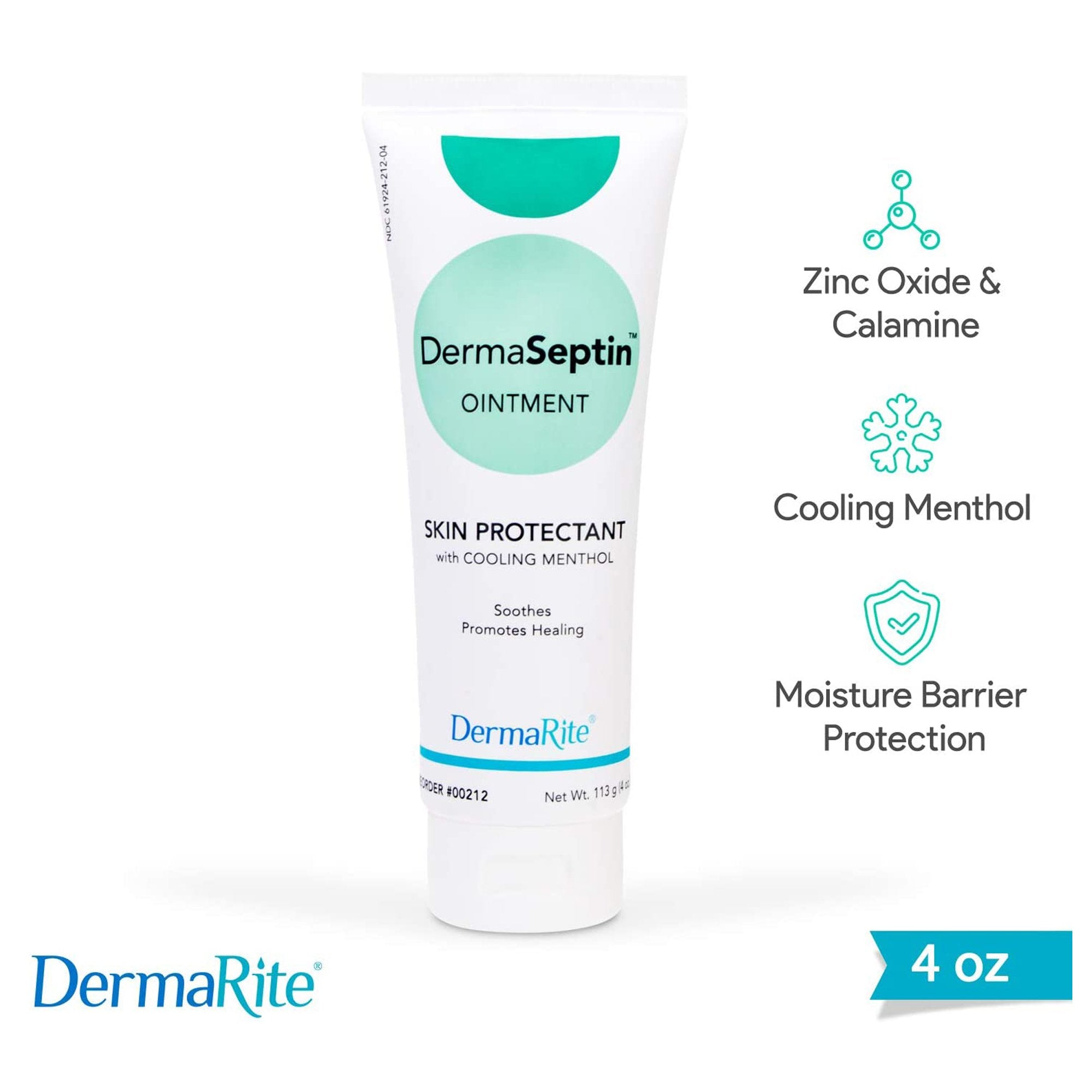 Skin Protectant DermaSeptin® 4 oz. Tube Unscented Ointment - image 2