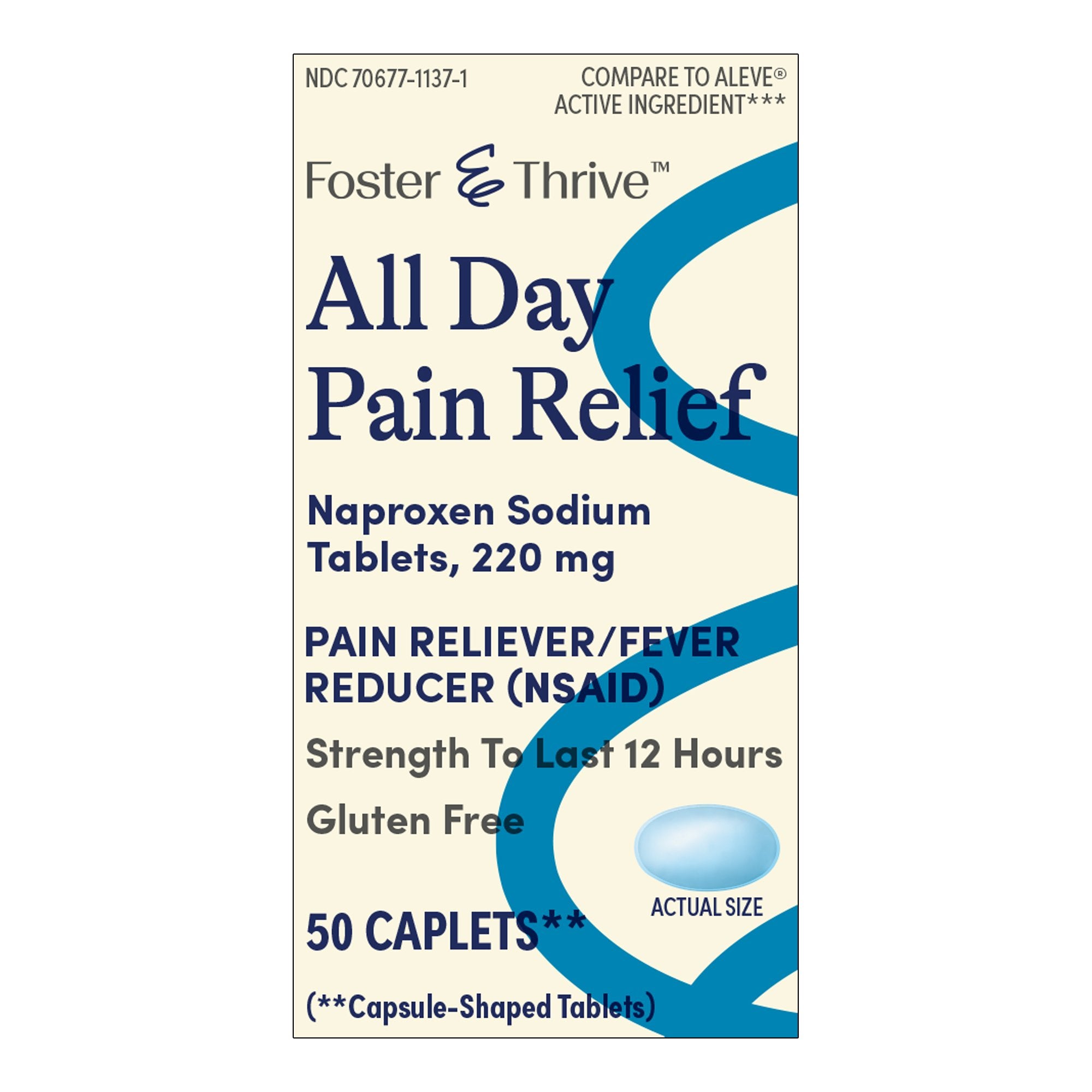 Foster & Thrive™ All Day Pain Relief Naproxen Sodium 220 mg Caplets