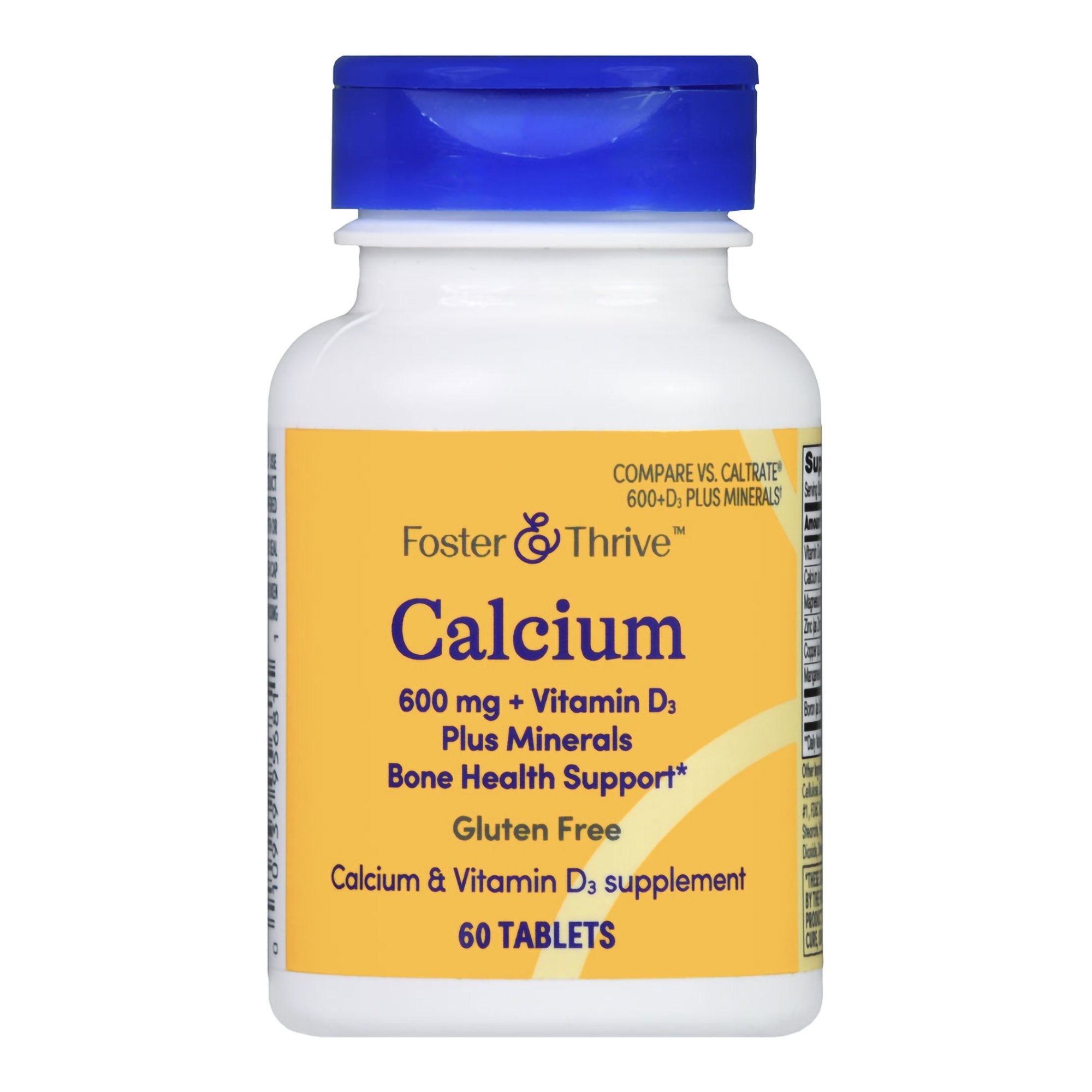 Foster & Thrive™ Calcium 600 mg + Vitamin D-3 Plus Minerals Tablets