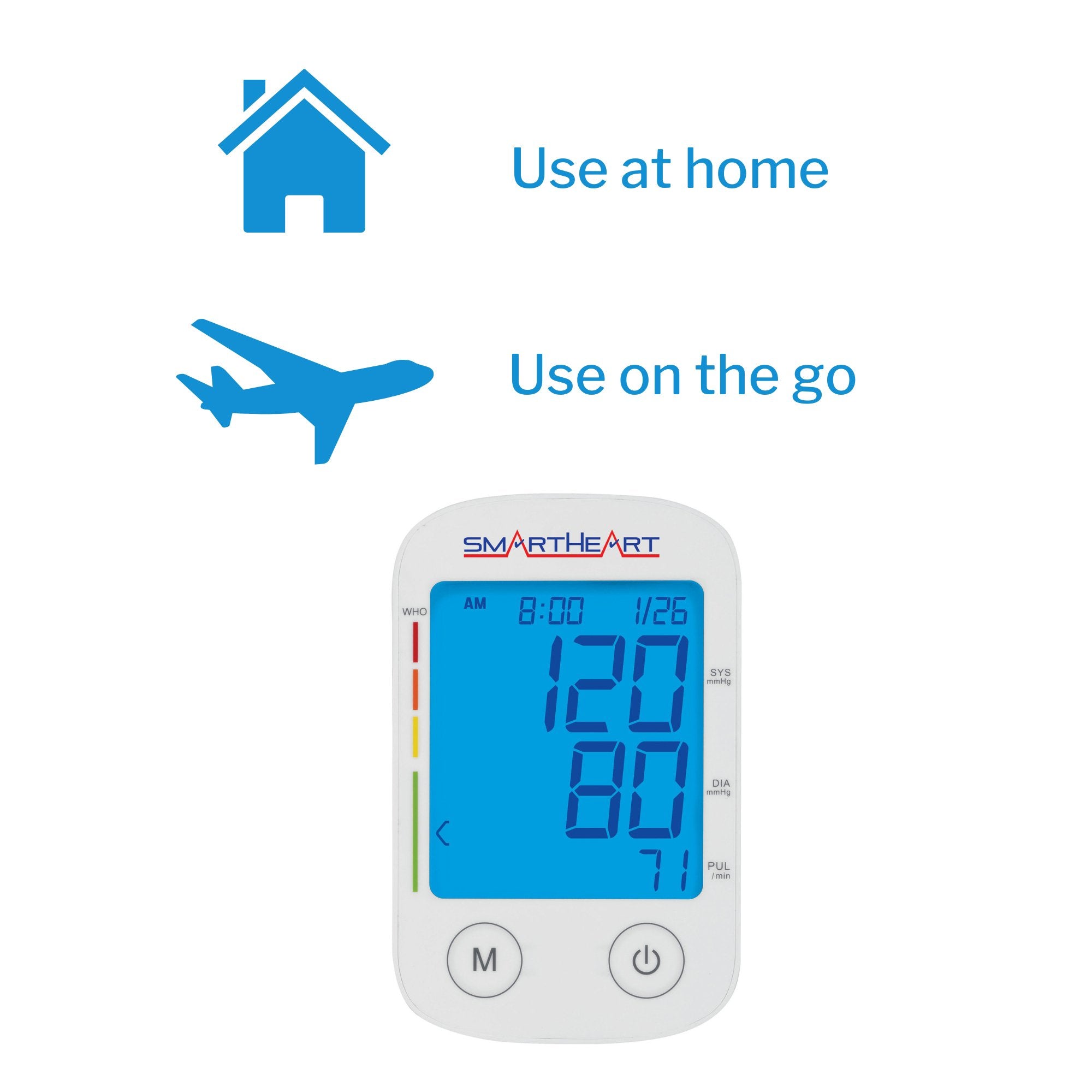 Home Automatic Digital Blood Pressure Monitor Veridian Multiple Sizes Nylon Cuff 22–30 cm to 30–42 cm Desk Model - image 10