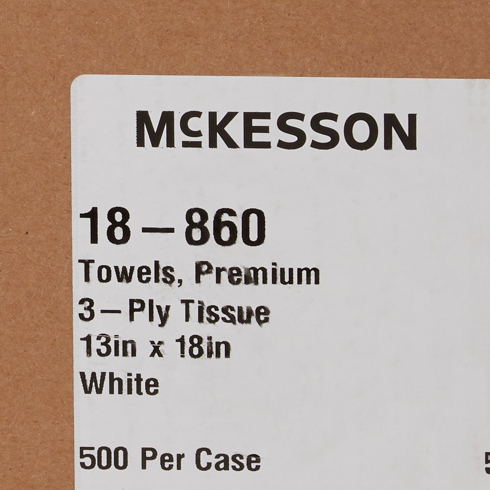McKesson Nonsterile White Procedure Towels, 13 x 18 Inch (500 Units)
