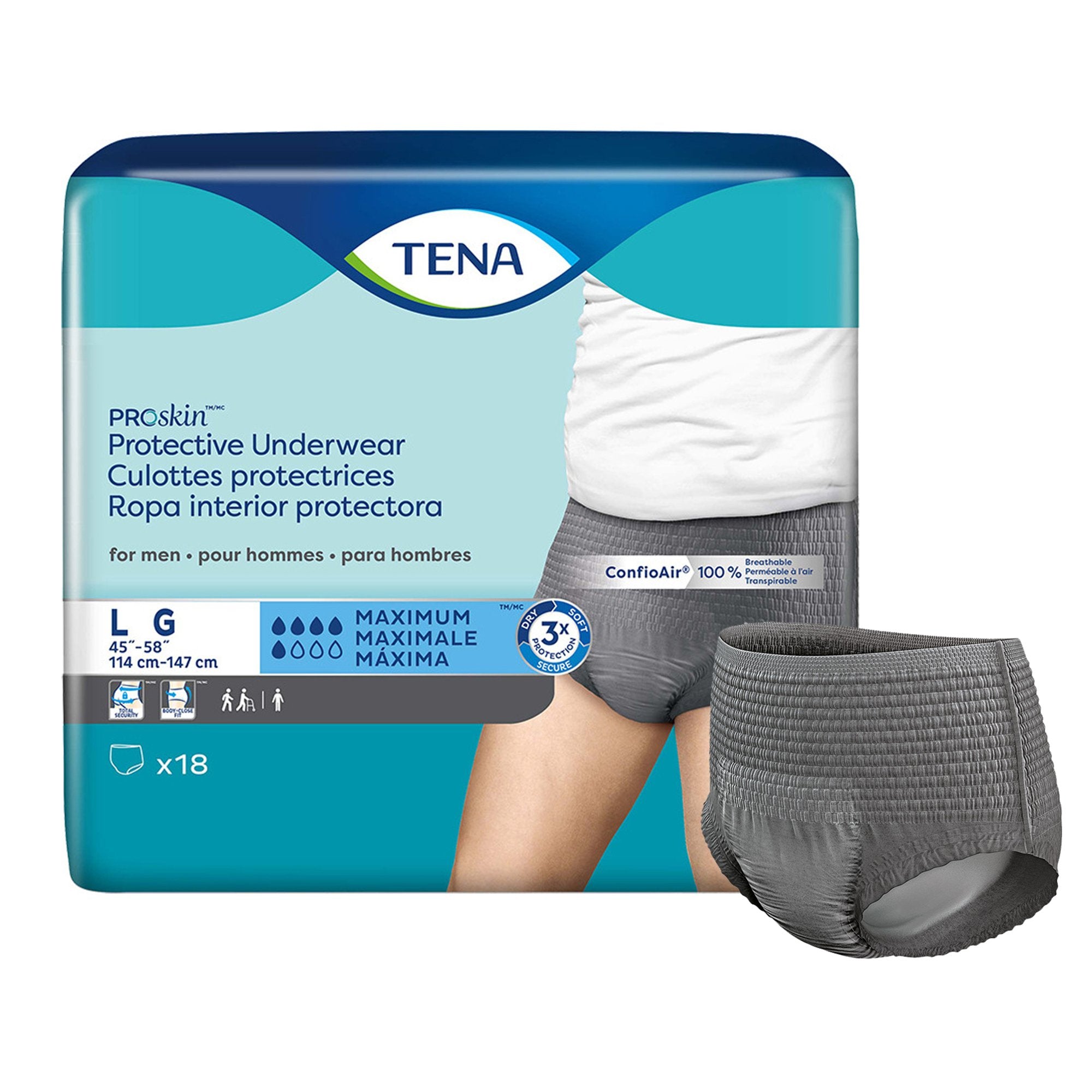 Tena® ProSkin™ Maximum Absorbent Underwear for Men, Large