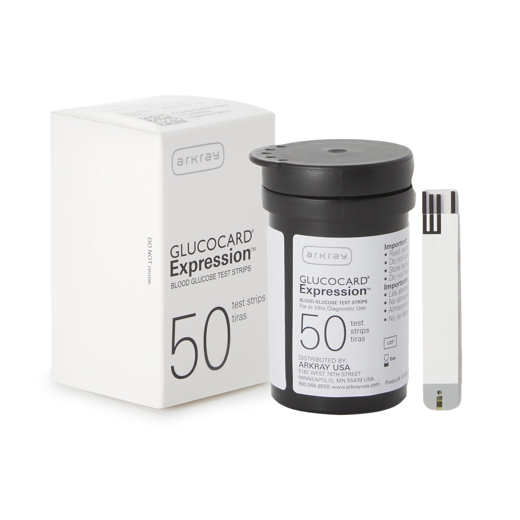 Blood Glucose Test Strips Glucocard® 50 Strips per Pack For Glucocard® Expression™ Blood Glucose Monitor
