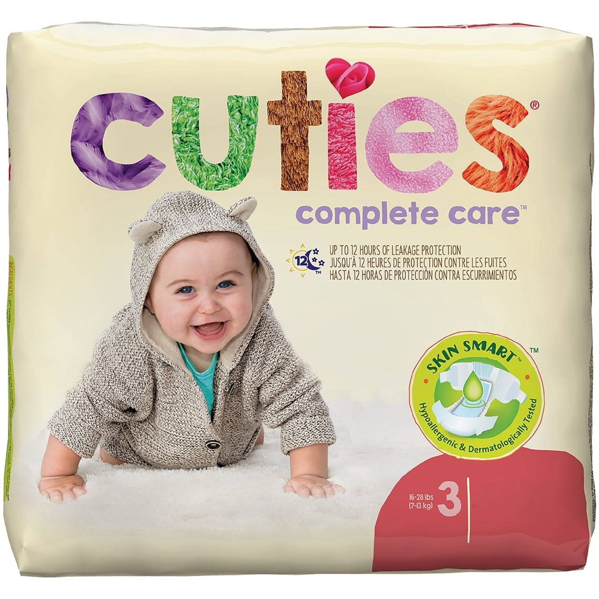 Cuties® Complete Care Diapers, Size 3
