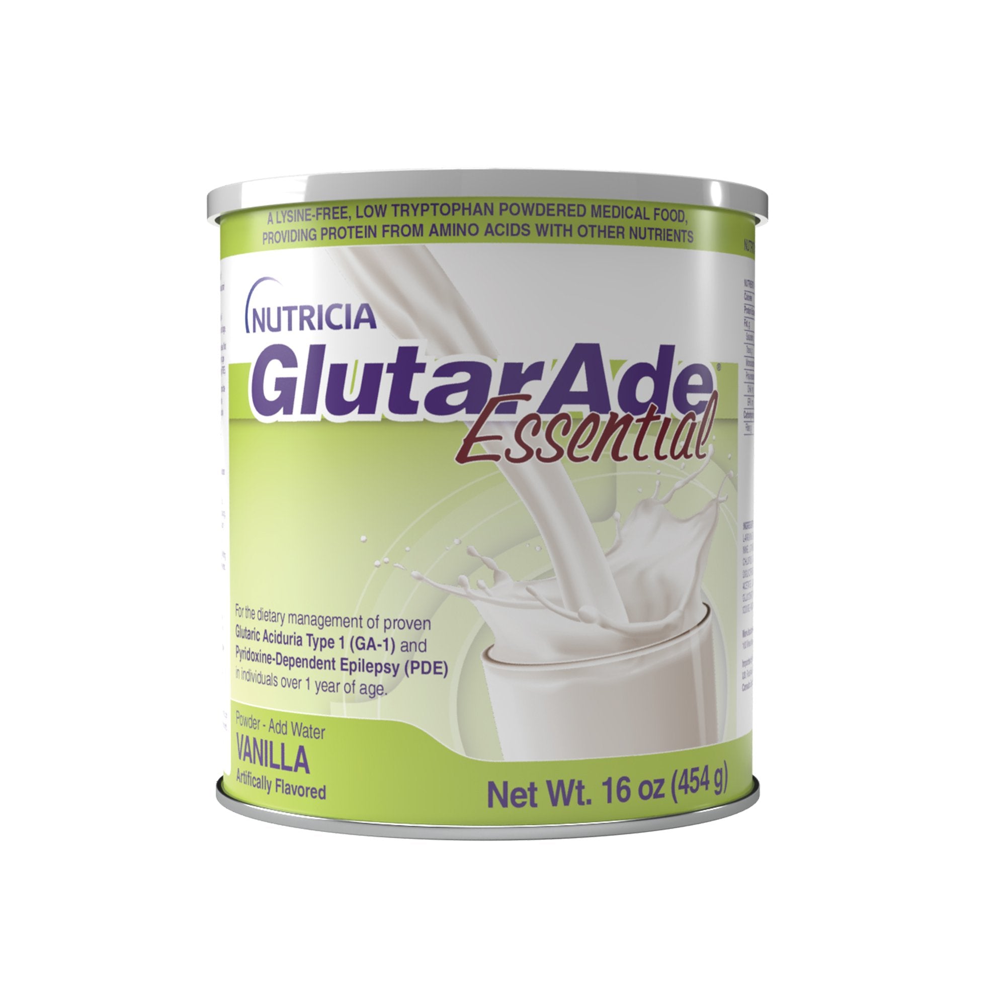 Oral Supplement GlutarAde® Essential Vanilla Flavor Powder 16 oz. / 454 Gram Canister
