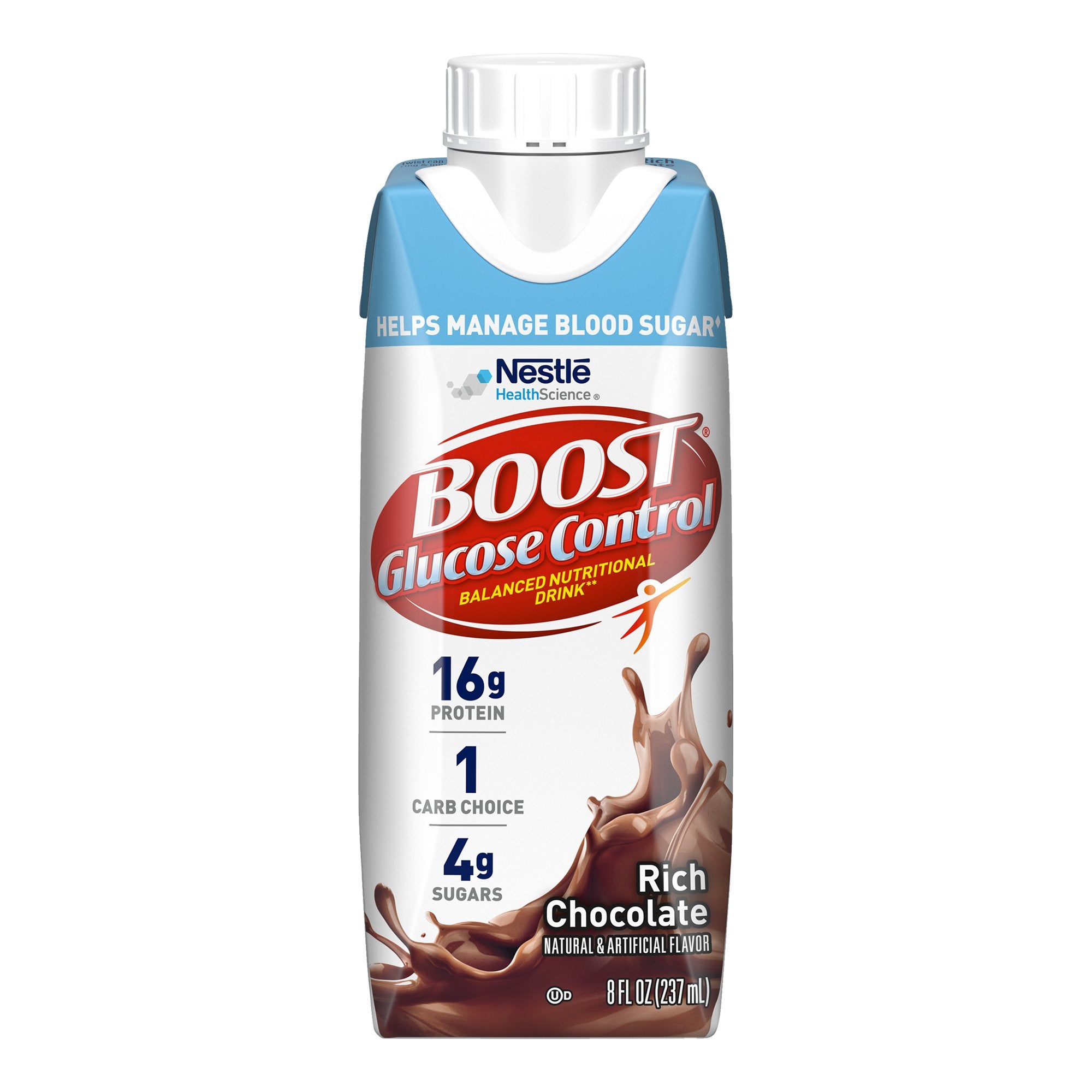 Oral Supplement Boost Glucose Control® Rich Chocolate Flavor Liquid 8 oz. Carton