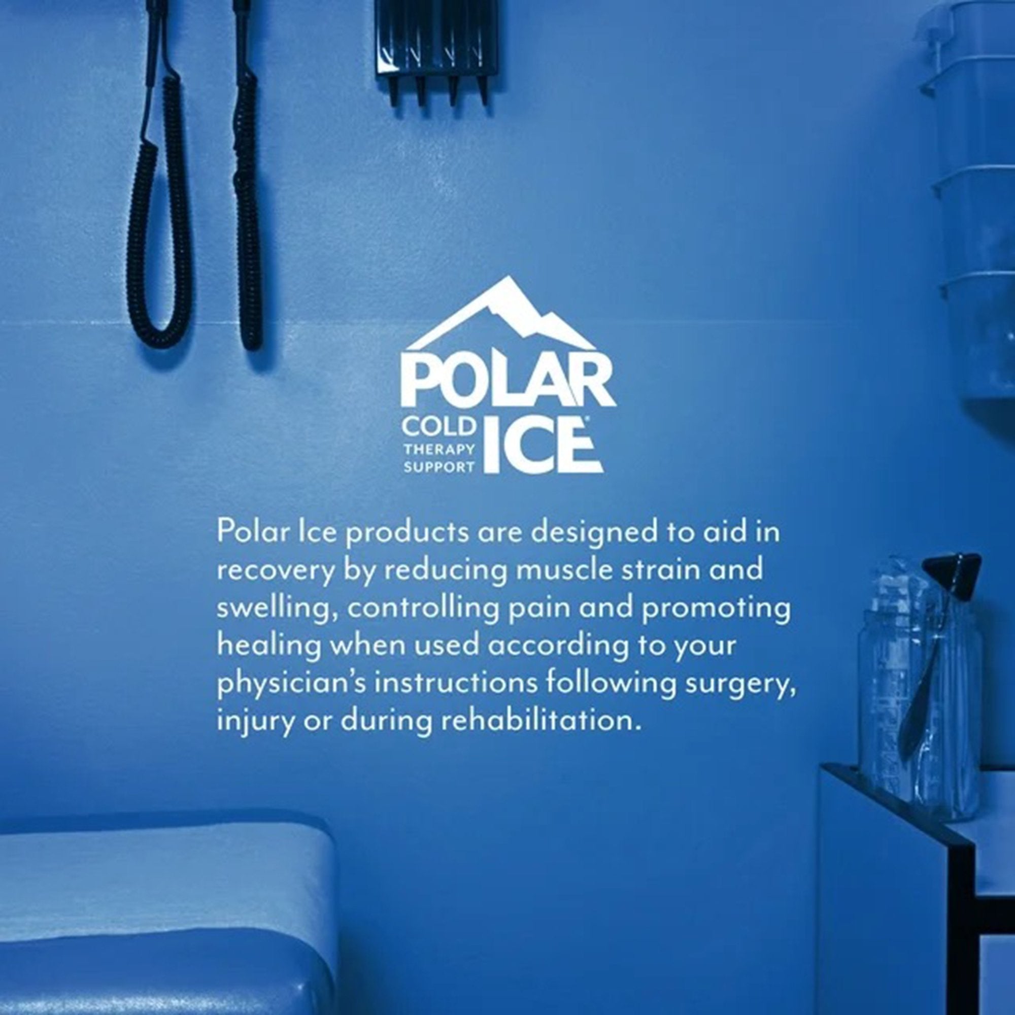 Cold Pack with Wrap Polar Ice® Knee Standard 13 X 16 Inch Nylon / Polyester / Water Reusable - image 8
