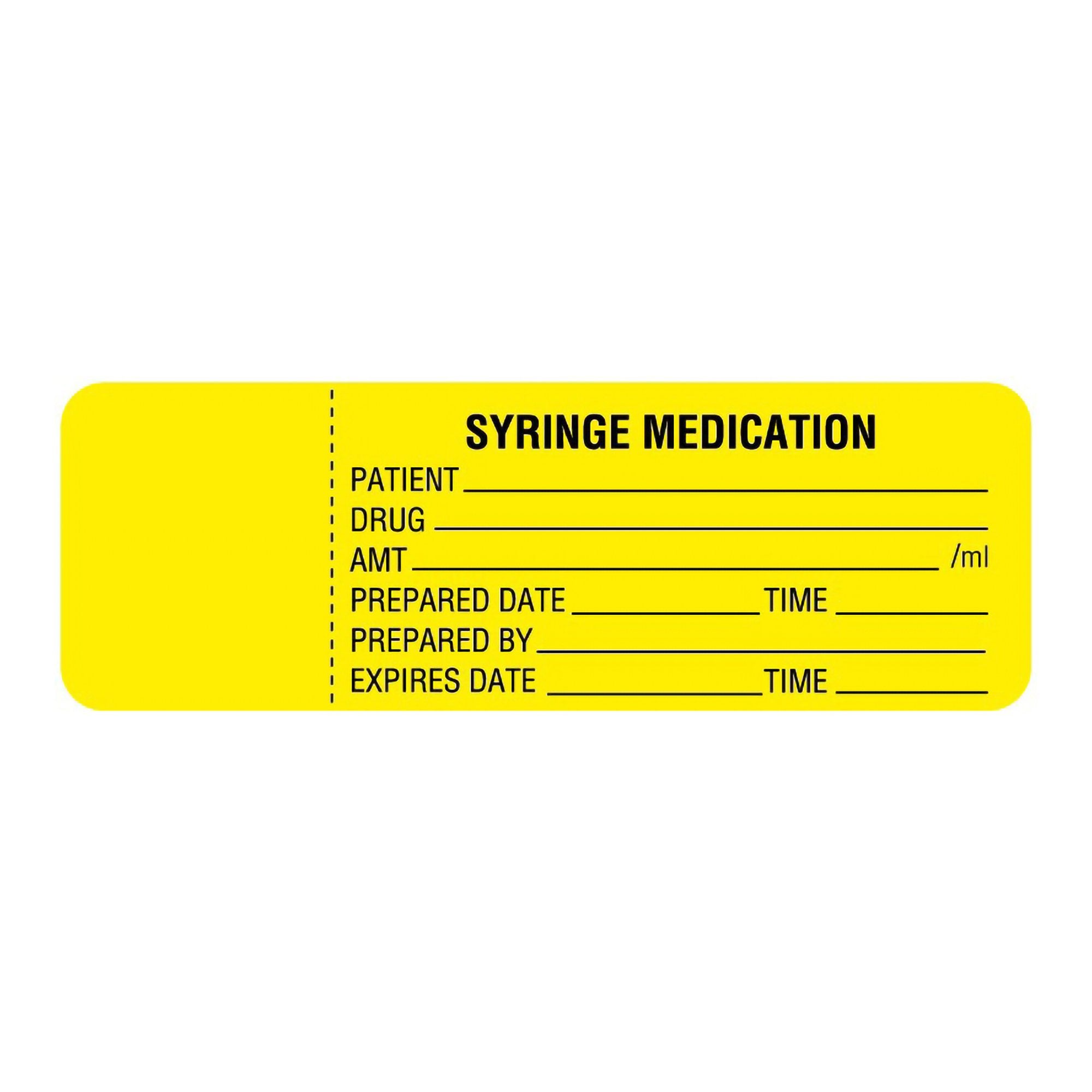 UAL™ Irrigation Solution/Medication Label, 3 x 1 Inch