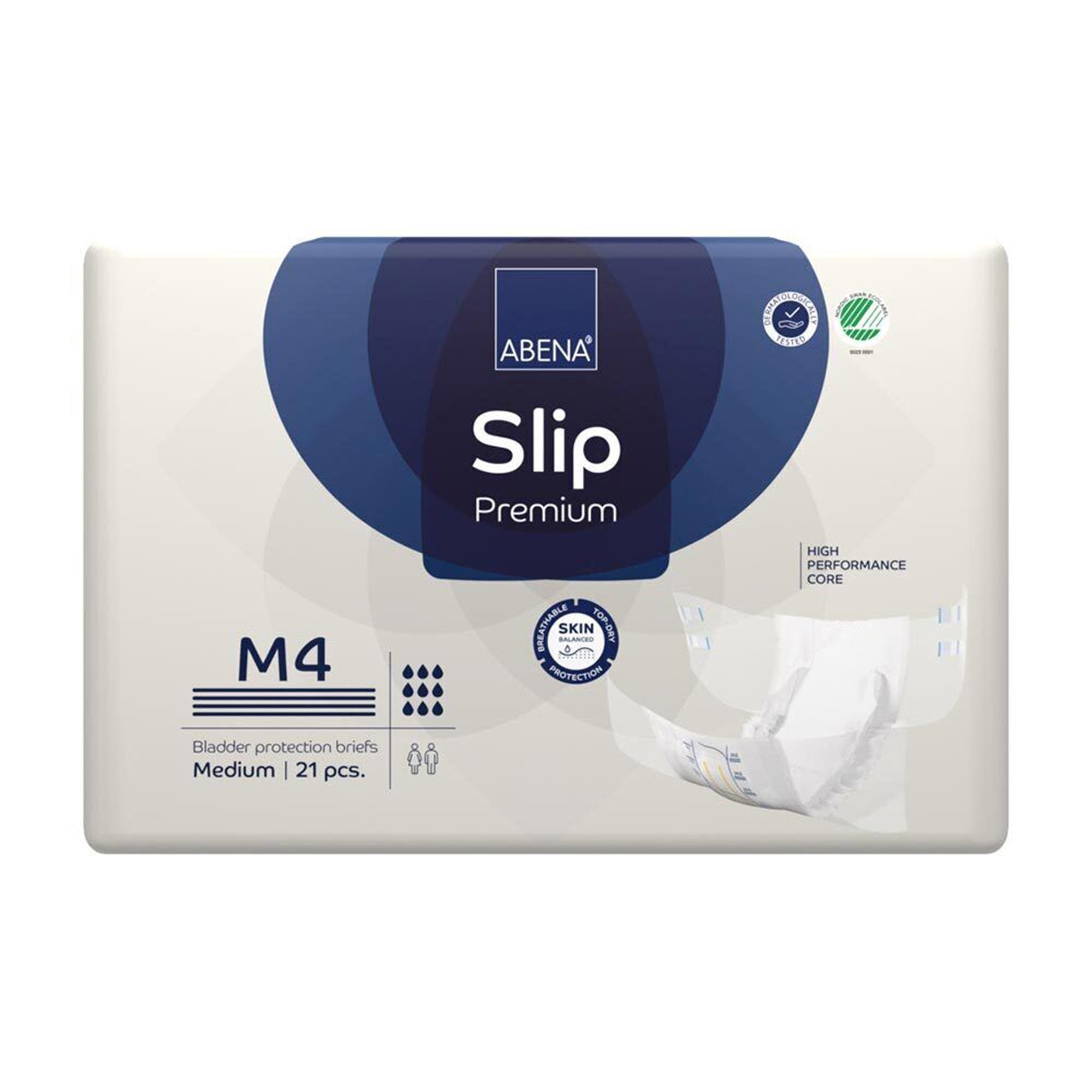 Abena® Slip Premium M4 Medium Incontinence Briefs, 21 Pack - High Absorbency