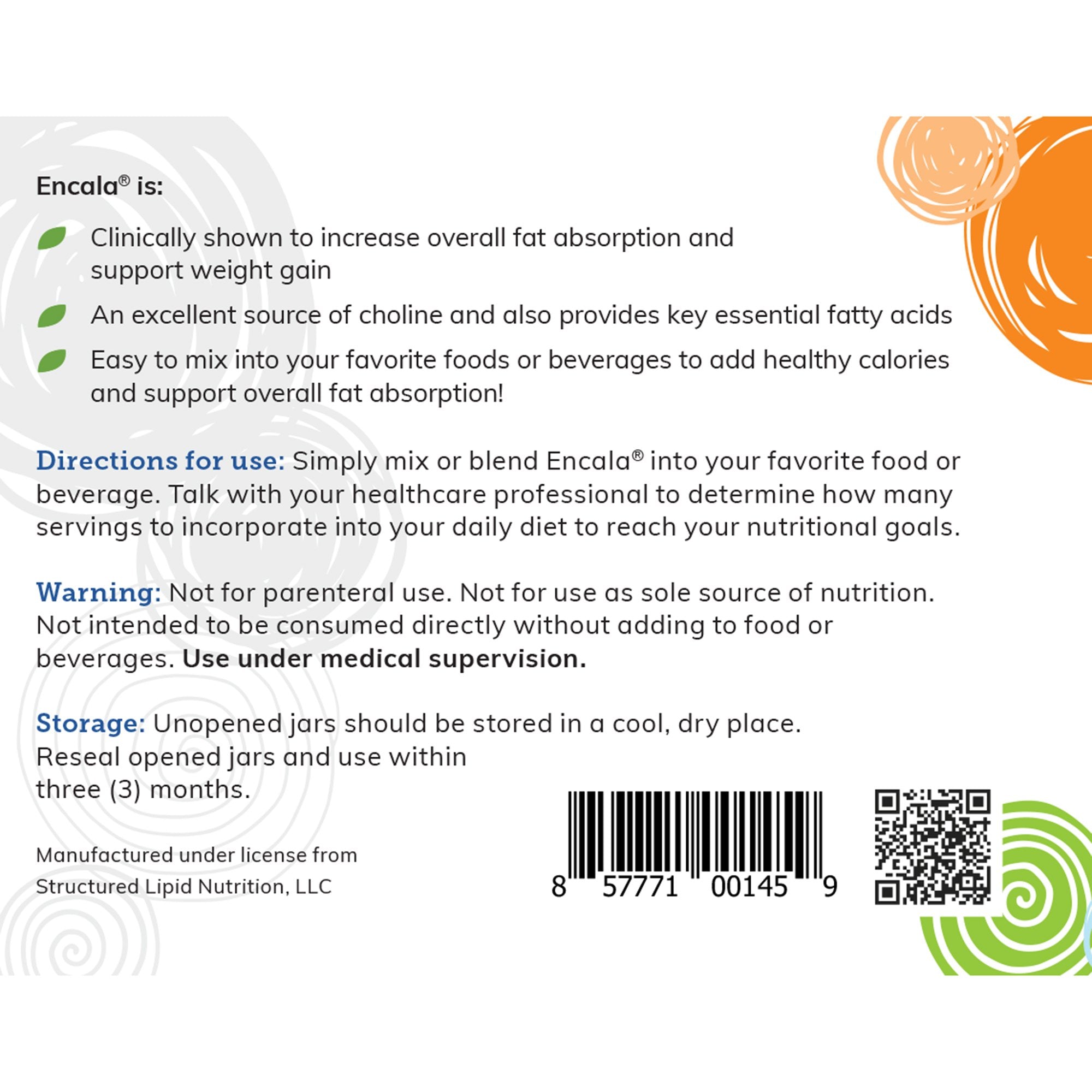 Oral Supplement Encala® Unflavored Powder 10.6 oz. Canister - image 3