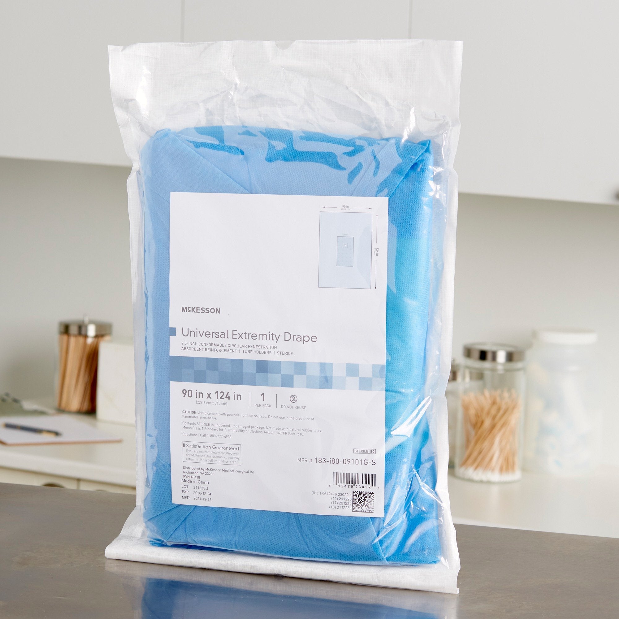 McKesson Sterile Universal Extremity Orthopedic Drape, 90 x 124 Inch (1 Unit)