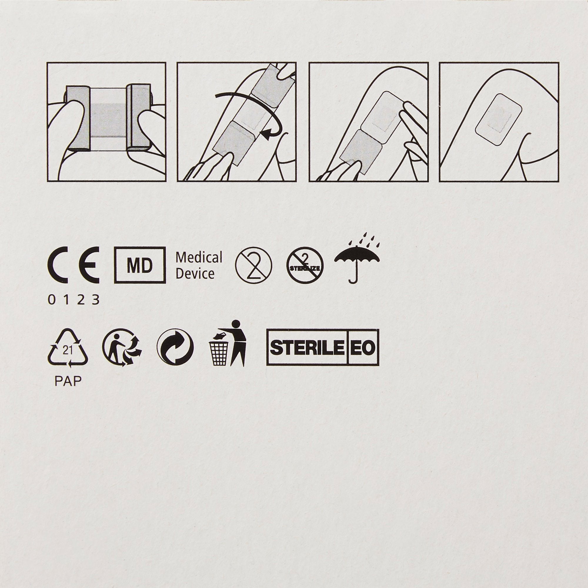 Cosmopor® Adhesive Dressing, 4 x 10 Inch (25 Units)