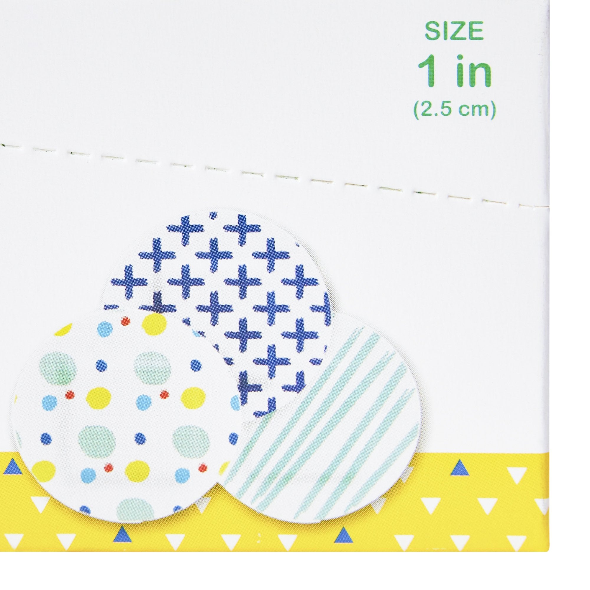 McKesson Kids™ Round Kid Design (Assorted Prints) Adhesive Spot Bandage, 1 Inch (100 Units)